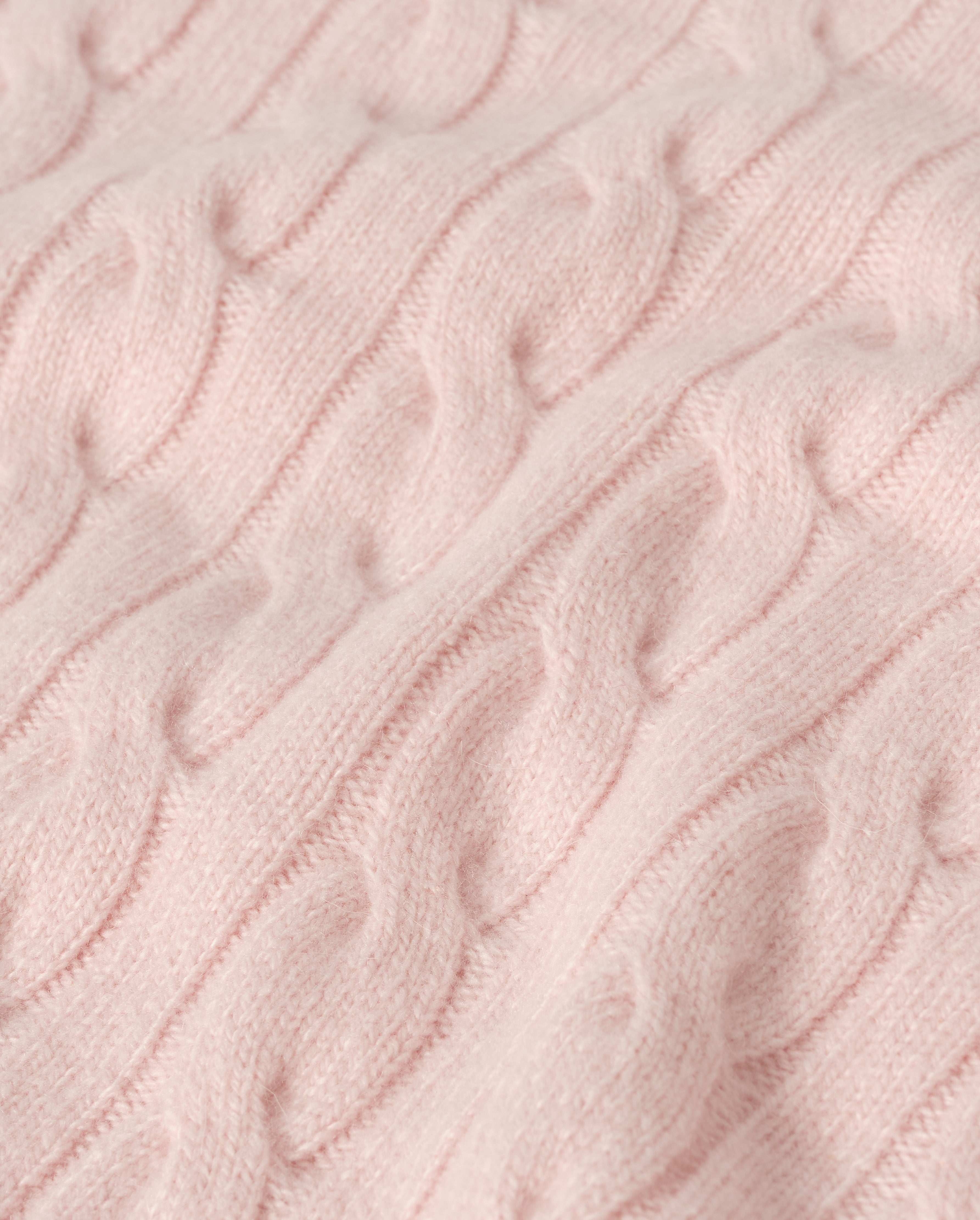 Johnstons of Elgin - Kylesku Pink Cashmere Jumper