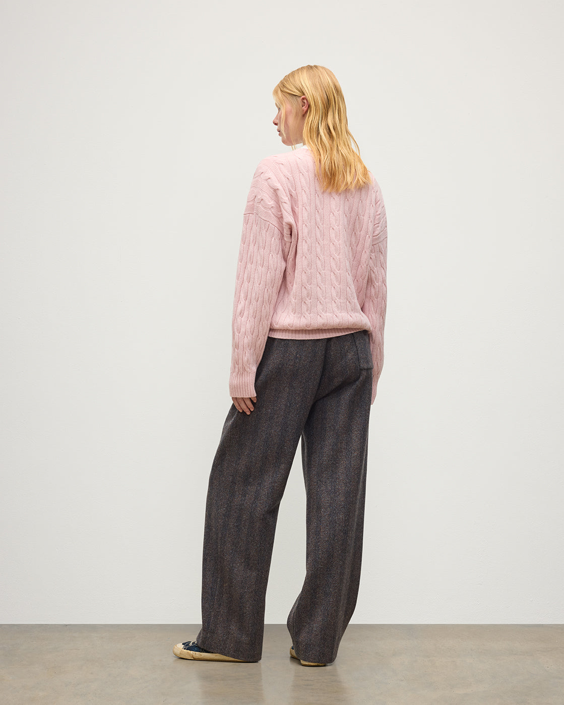 Johnstons of Elgin - Kylesku Pink Cashmere Jumper