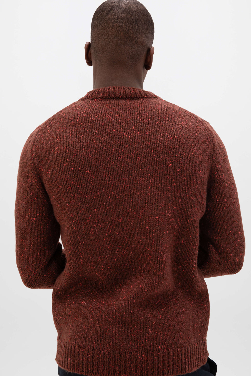 Johnstons of Elgin - Aran Cashmere Donegal Red Jumper