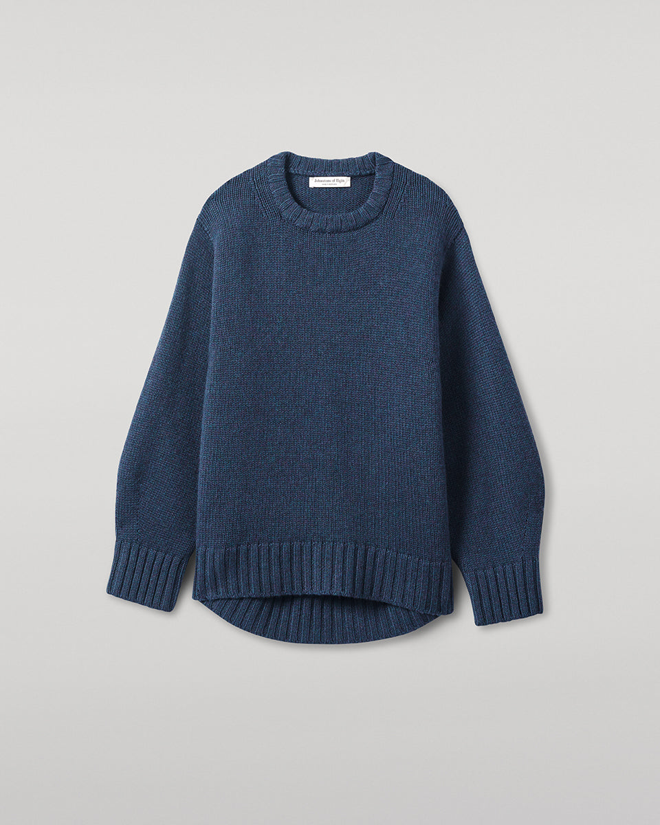 Johnstons of Elgin - Relaxed Navy Cashmere Jumper
