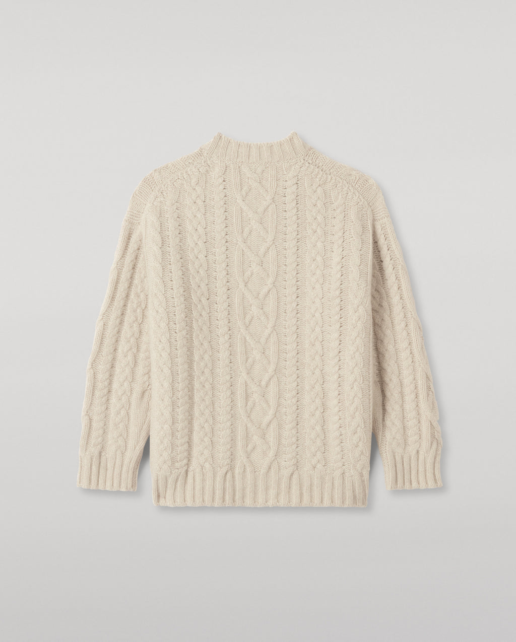 Johnstons of Elgin - Mabel Natural Aran Cable Jumper