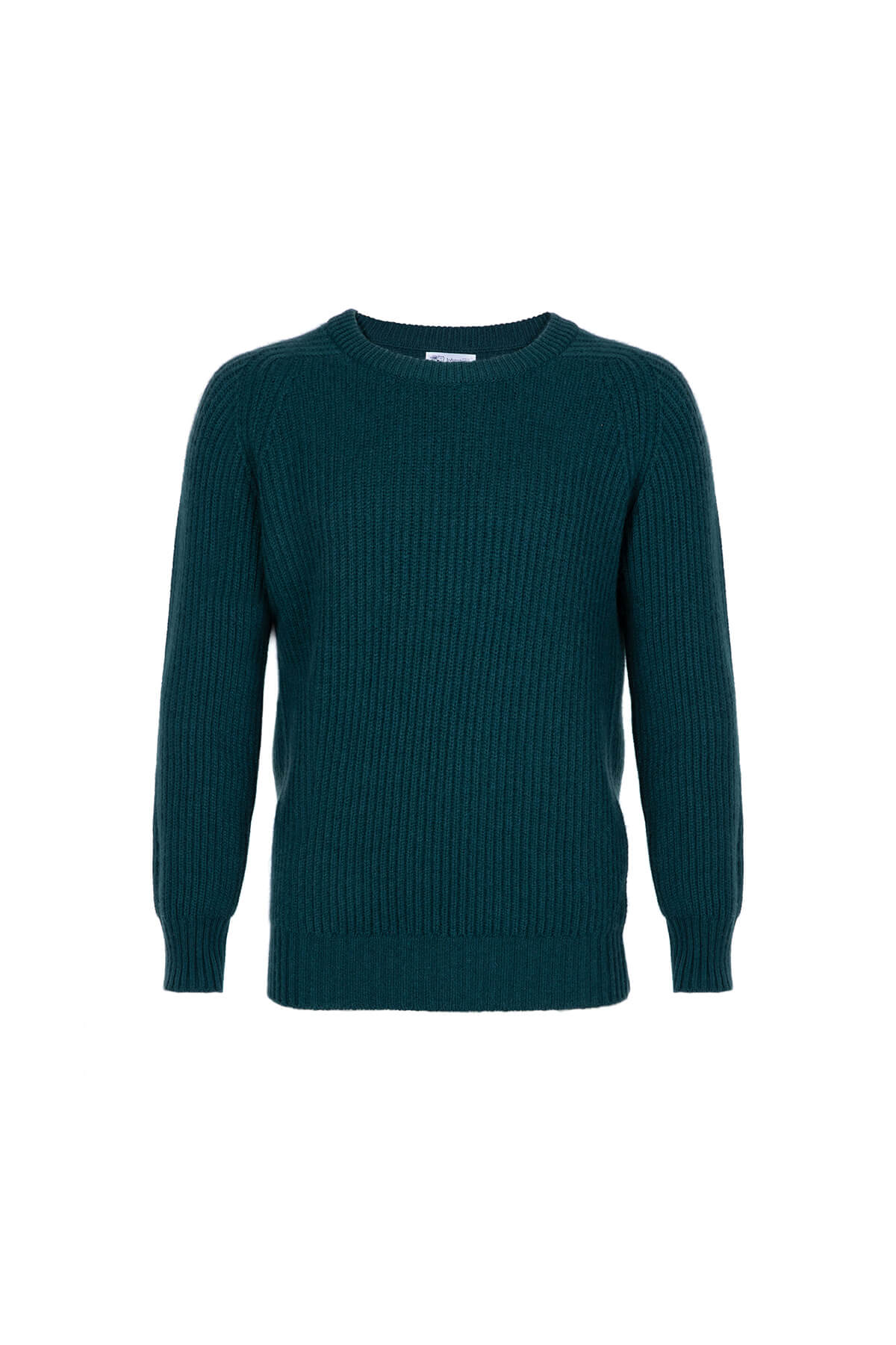 Johnstons of Elgin - Ribbed Cashmere Green Jumper