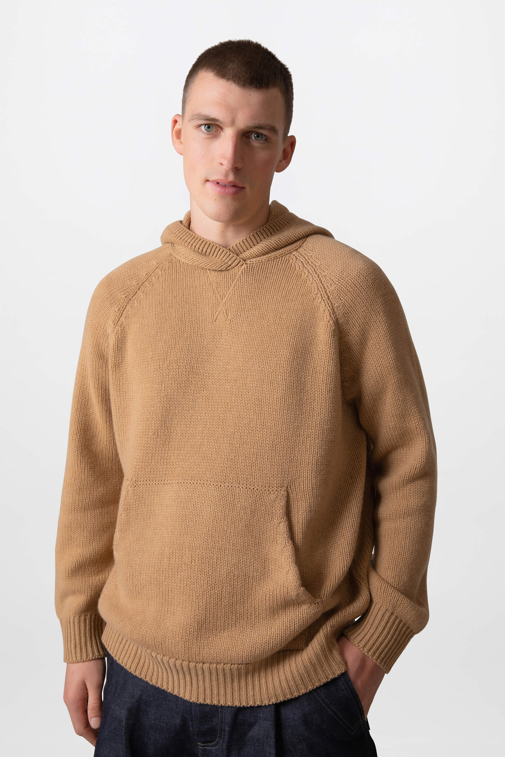Johnstons of Elgin - Kangaroo Pocket Cashmere Hoodie