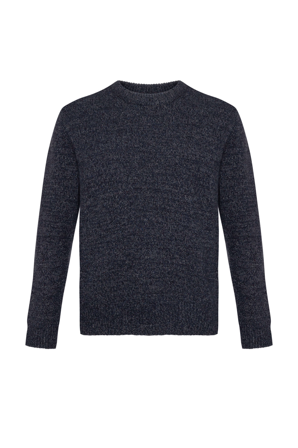 Johnstons of Elgin - Donegal Cashmere Marl Dark Navy Jumper