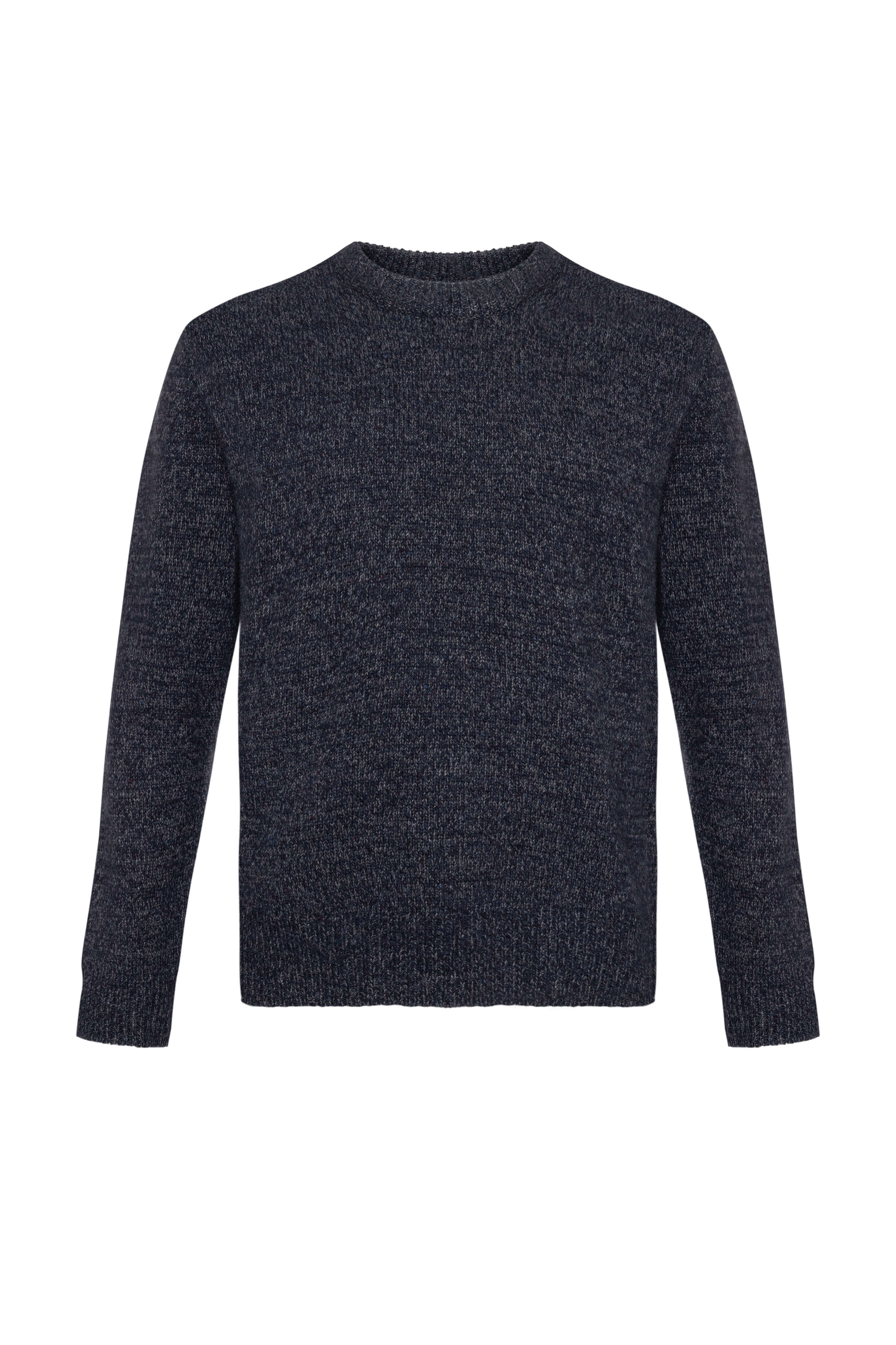 Johnstons of Elgin - Donegal Cashmere Marl Dark Navy Jumper