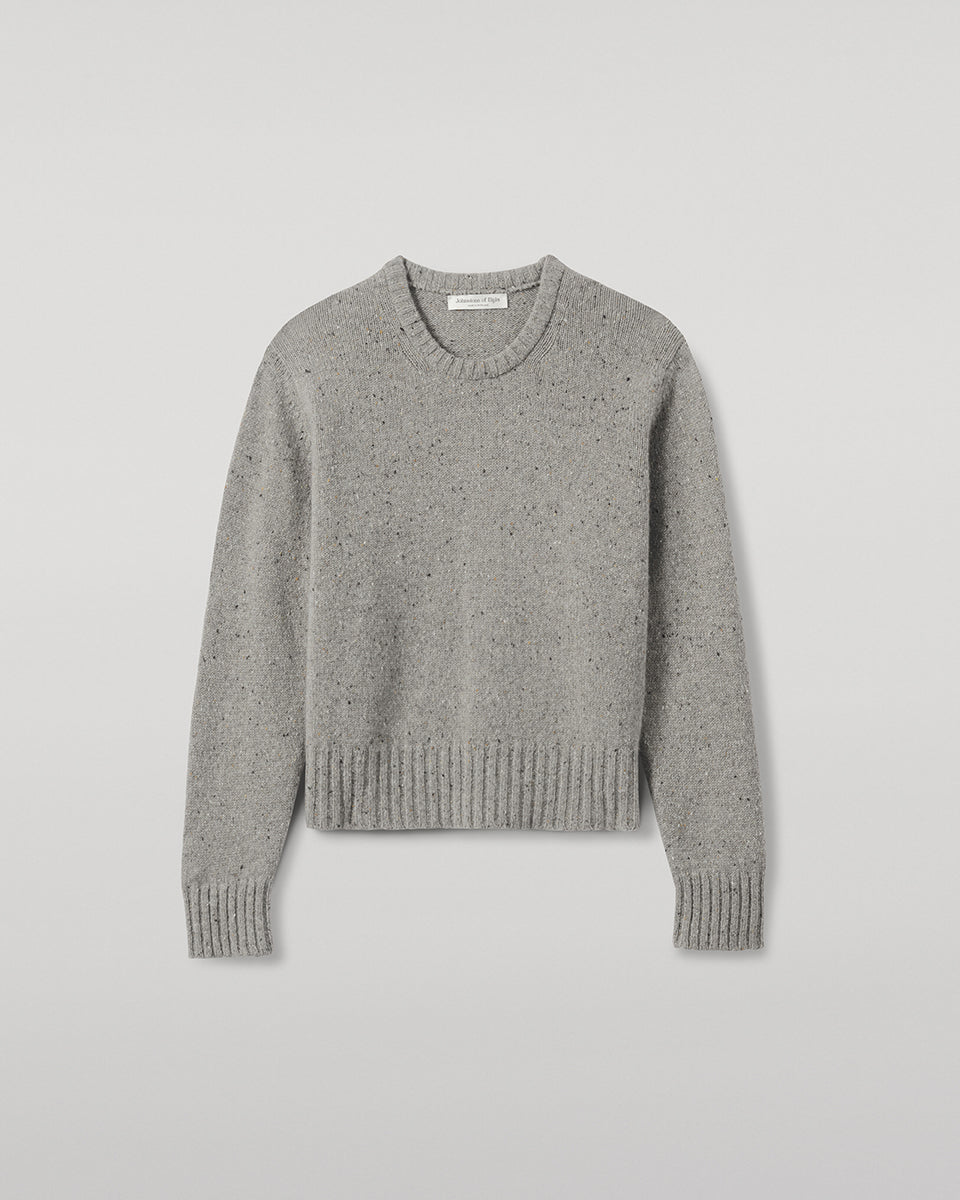 Johnstons of Elgin - Donegal Cashmere Grey Jumper