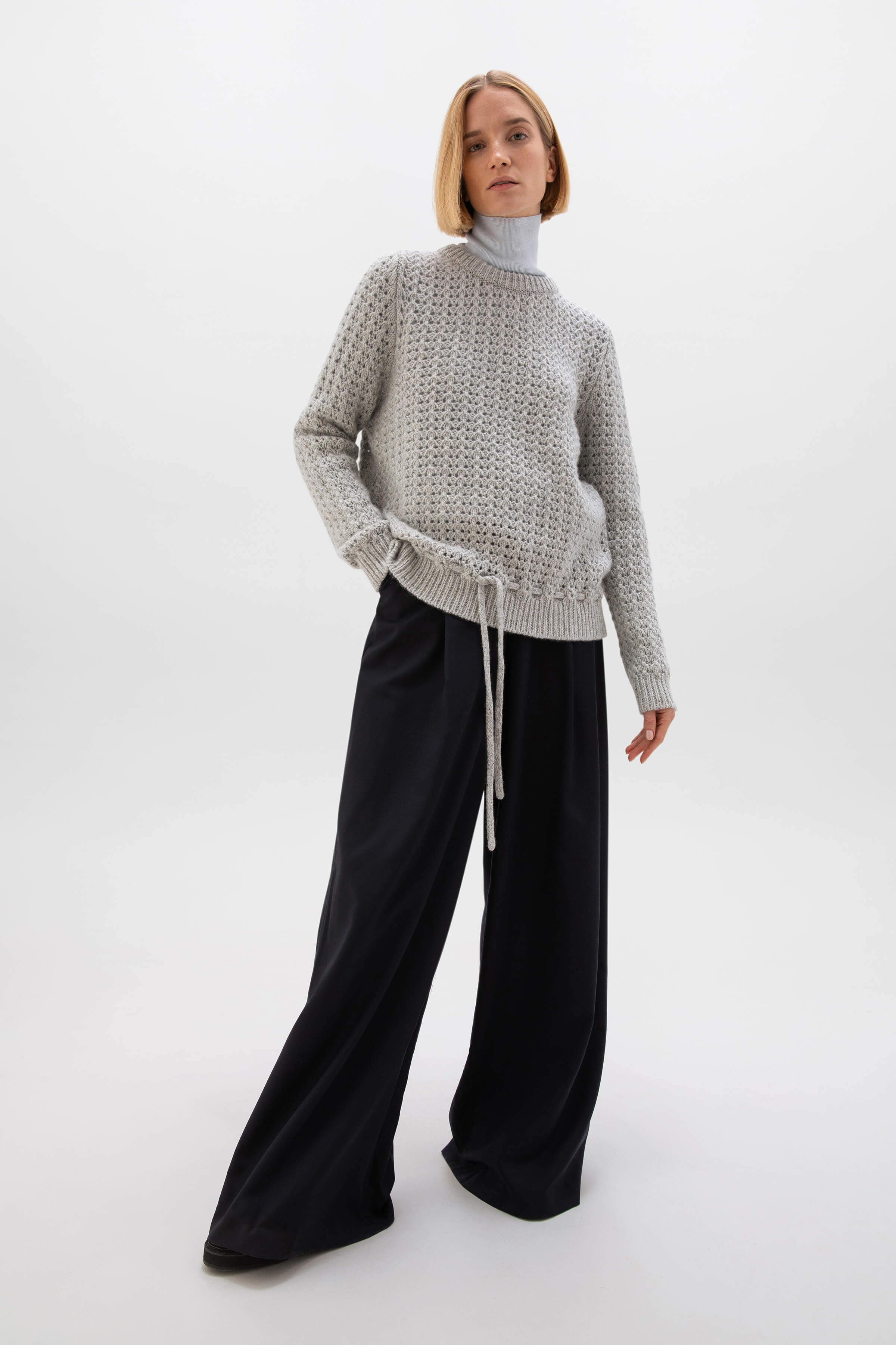 Johnstons of Elgin - Donegal Cashmere Crochet Jumper
