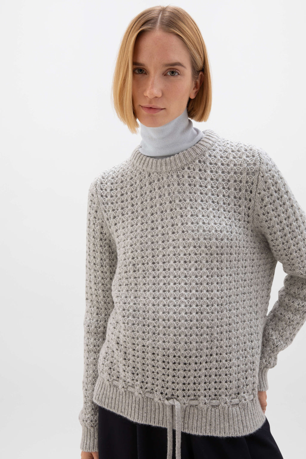 Johnstons of Elgin - Donegal Cashmere Crochet Jumper