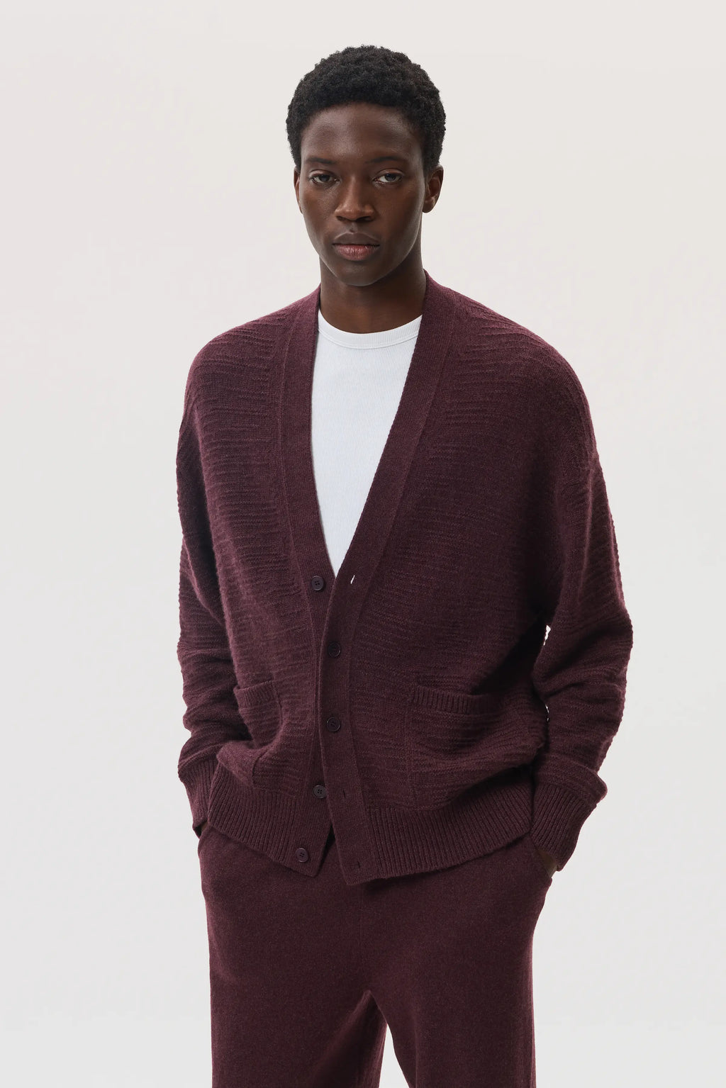 Johnstons of Elgin - Textured Cashmere Cardigan