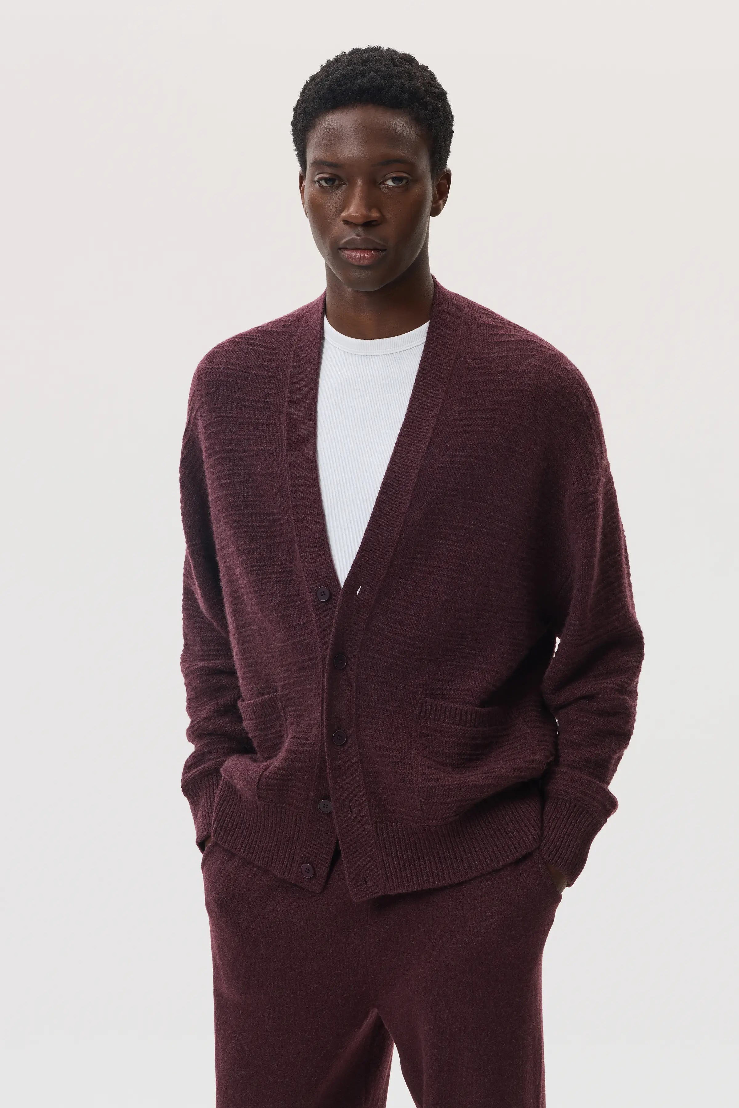 Johnstons of Elgin - Textured Cashmere Cardigan