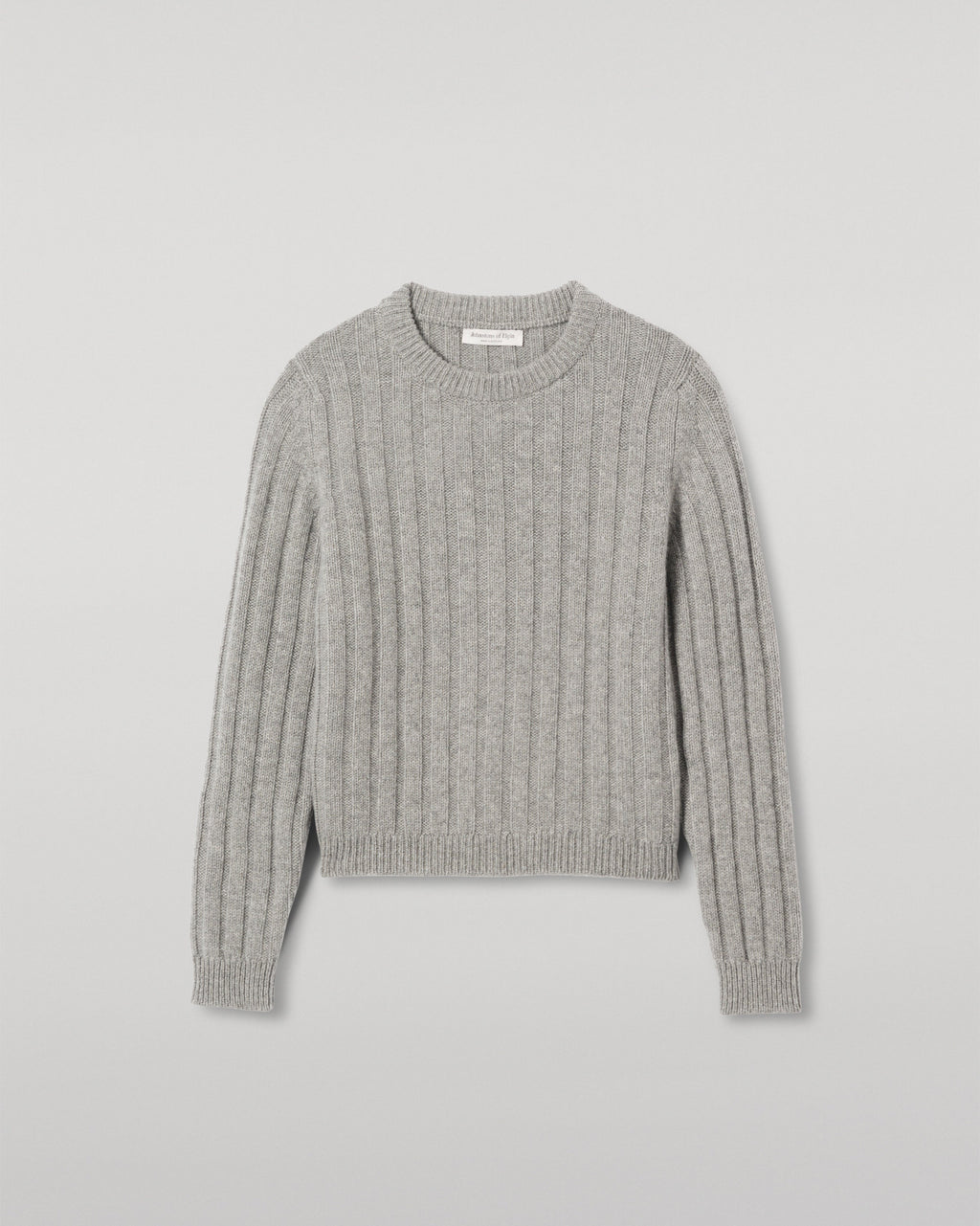 Johnstons of Elgin - Lecht Grey Cashmere Crew Jumper