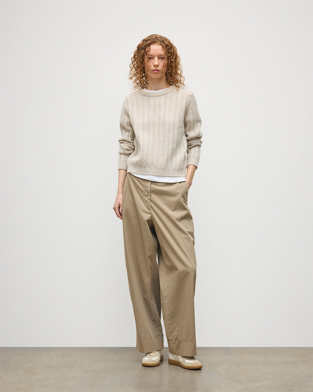 Johnstons of Elgin - Lecht Natural Cashmere Crew Jumper