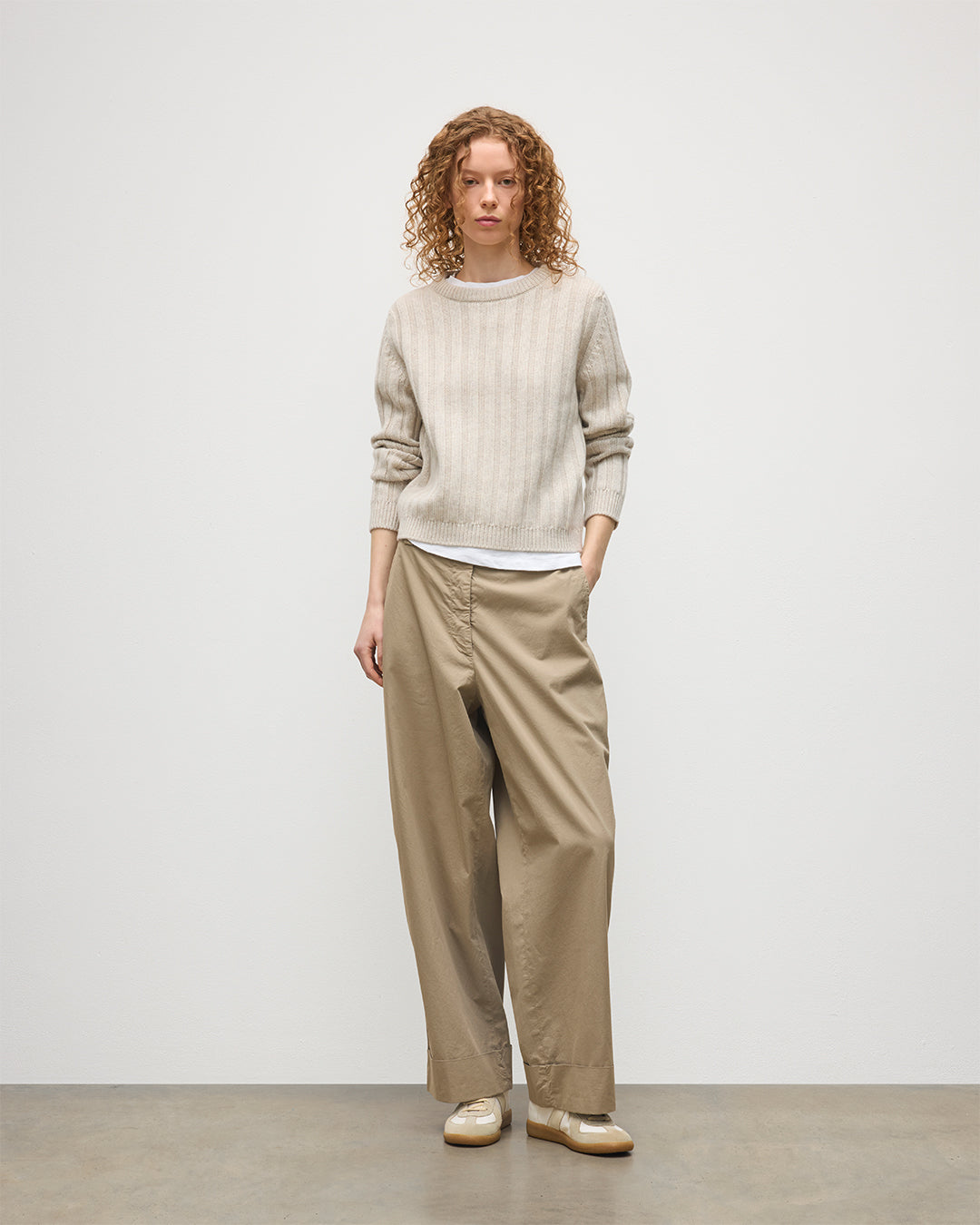 Johnstons of Elgin - Lecht Natural Cashmere Crew Jumper