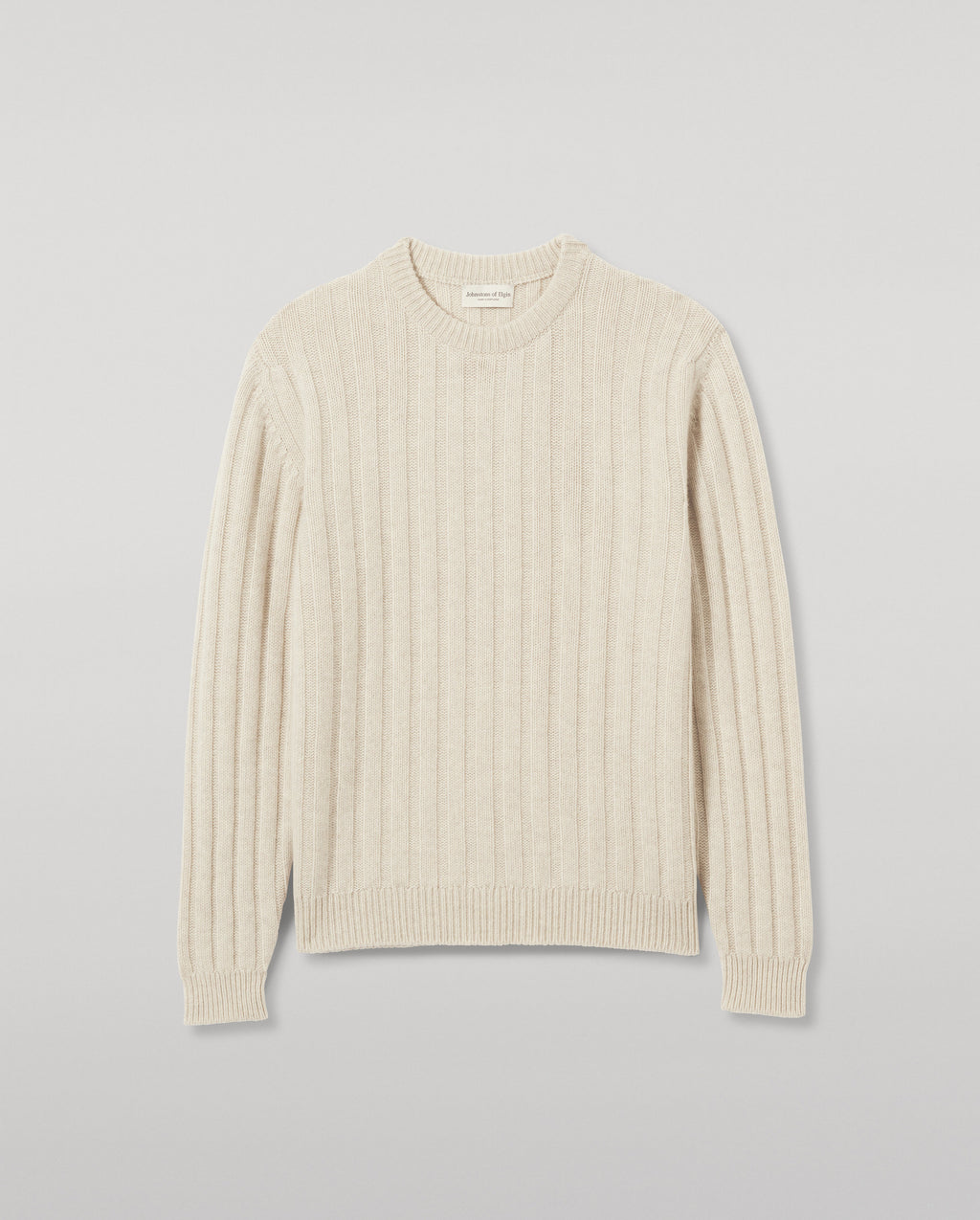 Johnstons of Elgin - Lecht Natural Cashmere Crew Cardigan