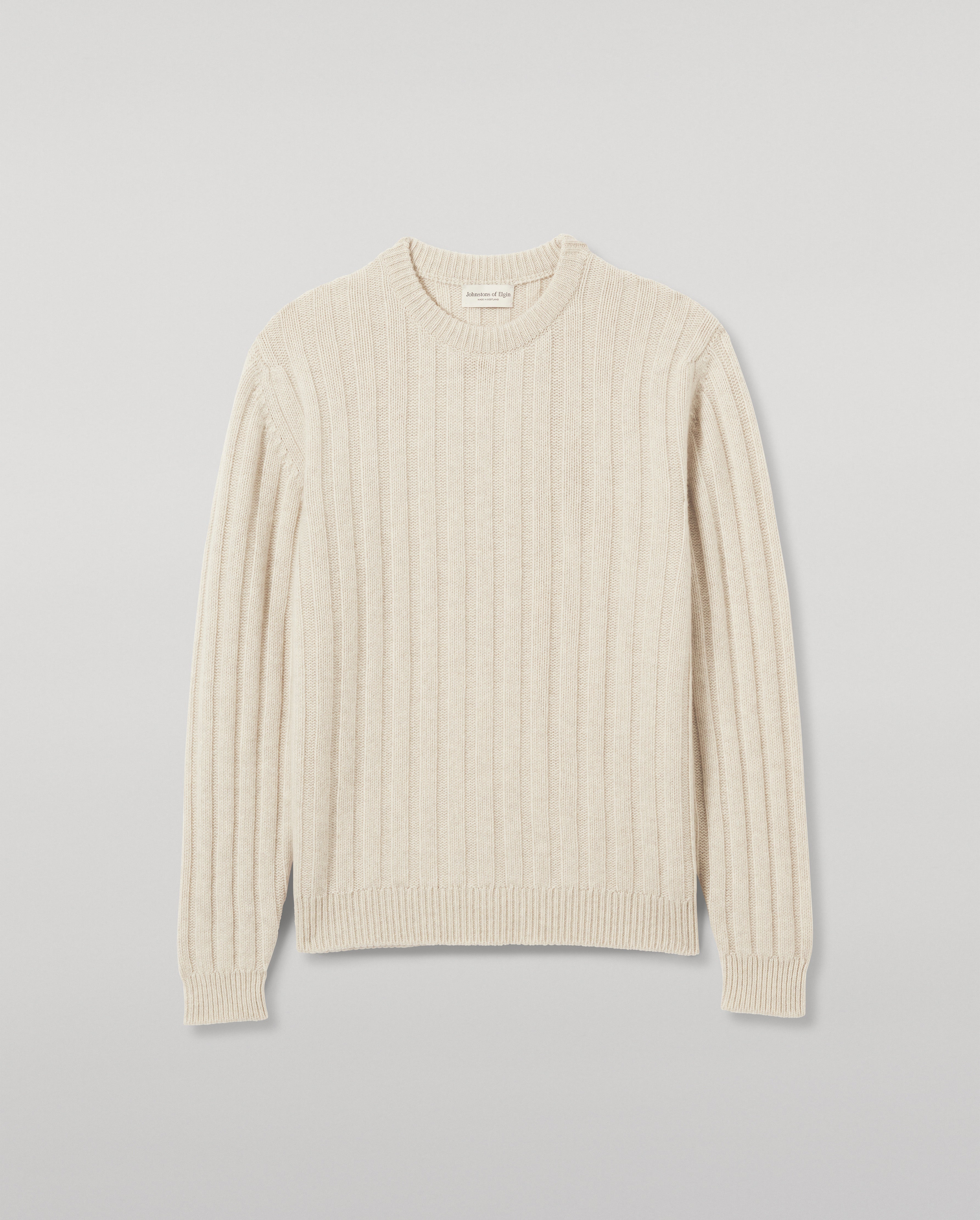 Johnstons of Elgin - Lecht Natural Cashmere Crew Cardigan