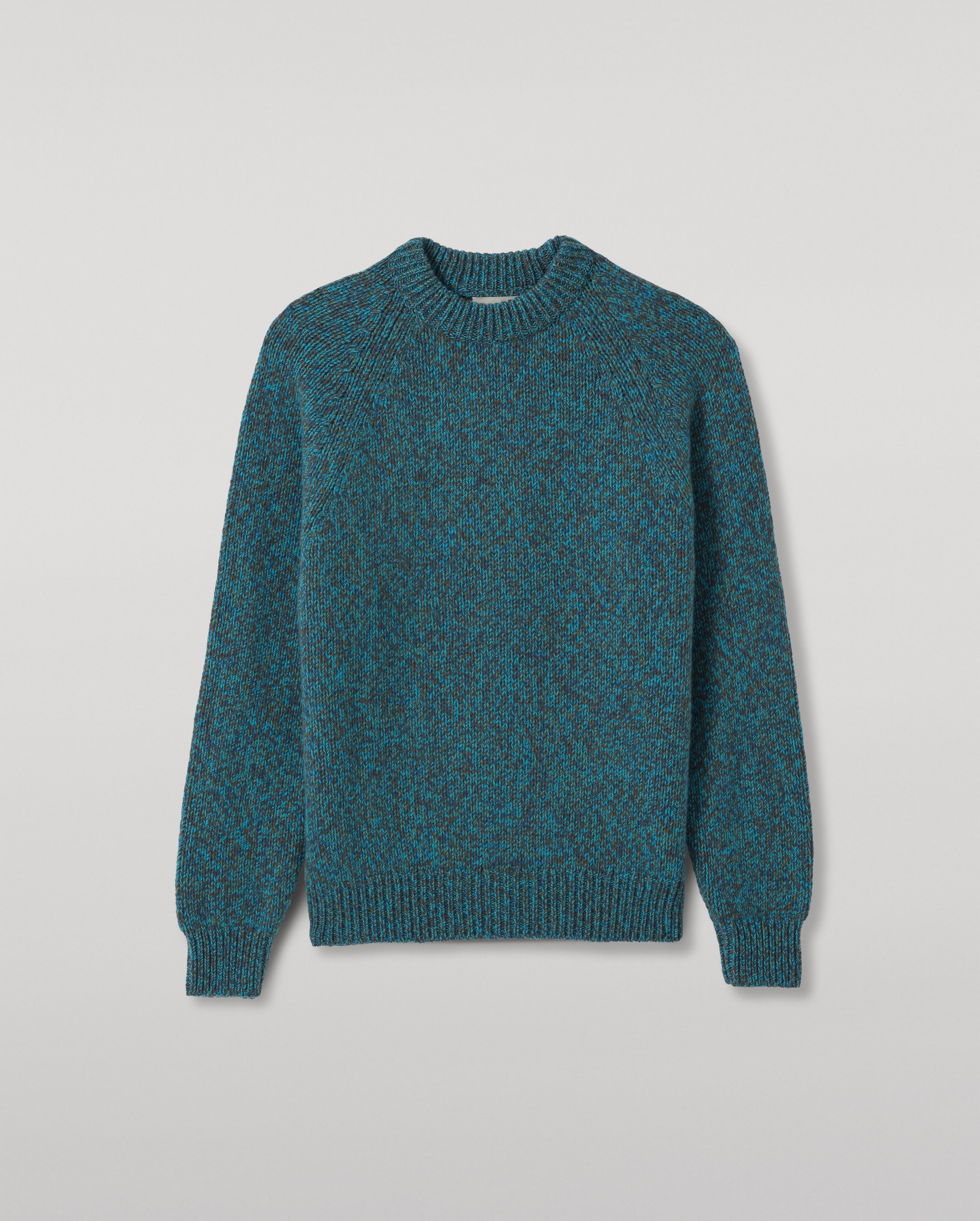 Johnstons of Elgin - Fyfe Blue Cashmere Jumper