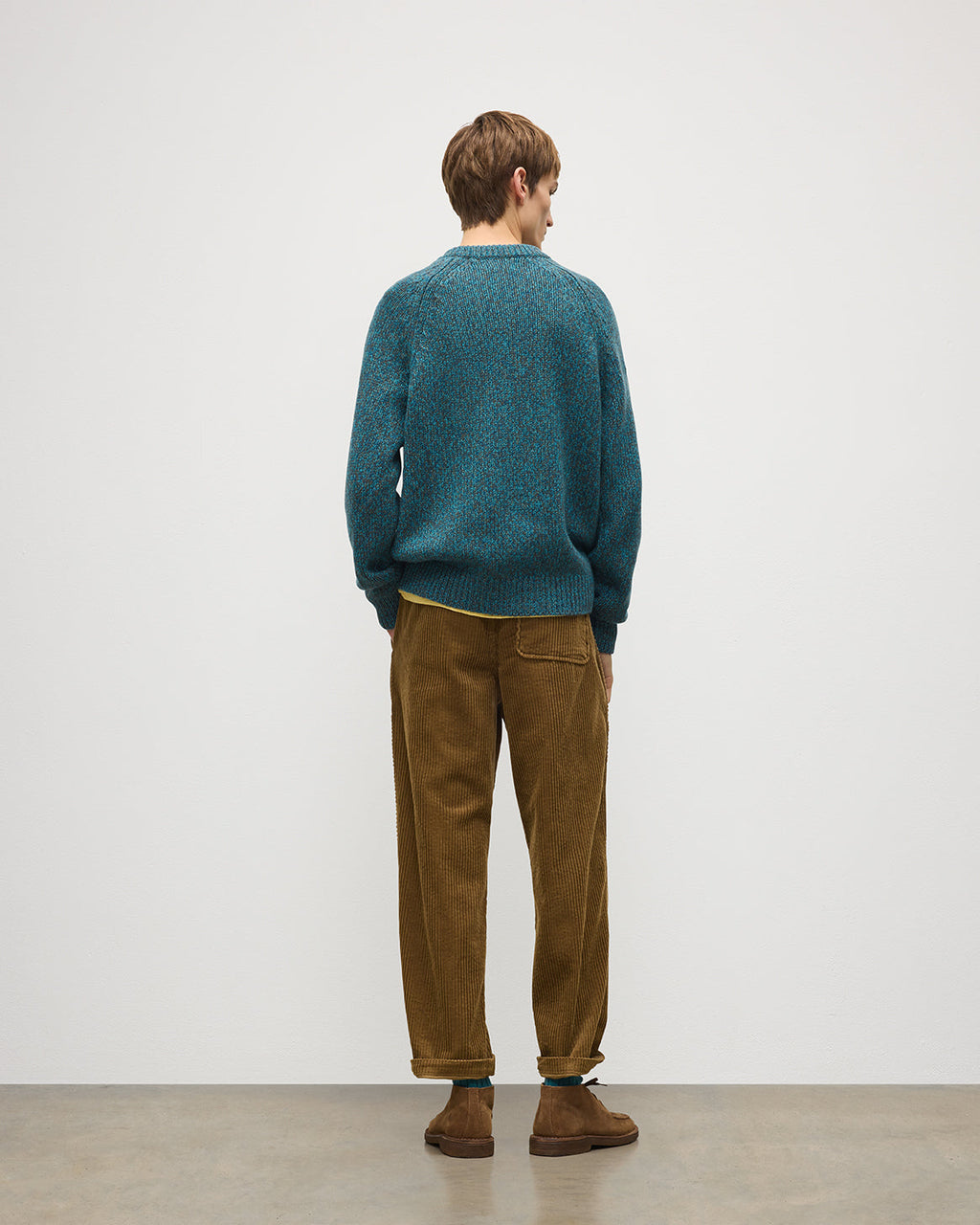 Johnstons of Elgin - Fyfe Blue Cashmere Jumper