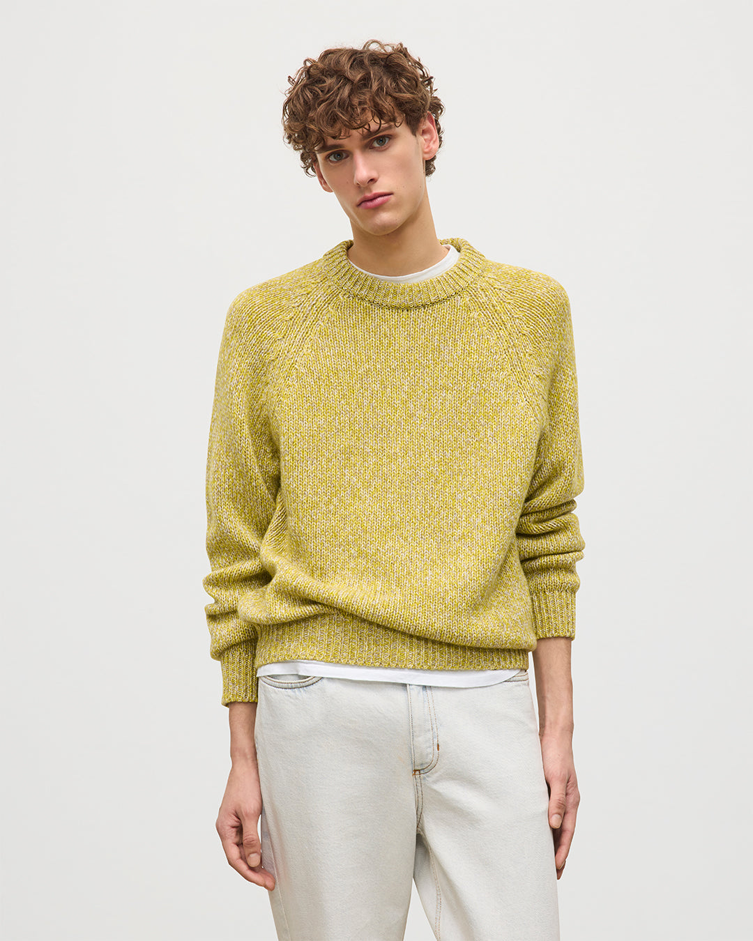 Johnstons of Elgin - Fyfe Yellow Cashmere Jumper