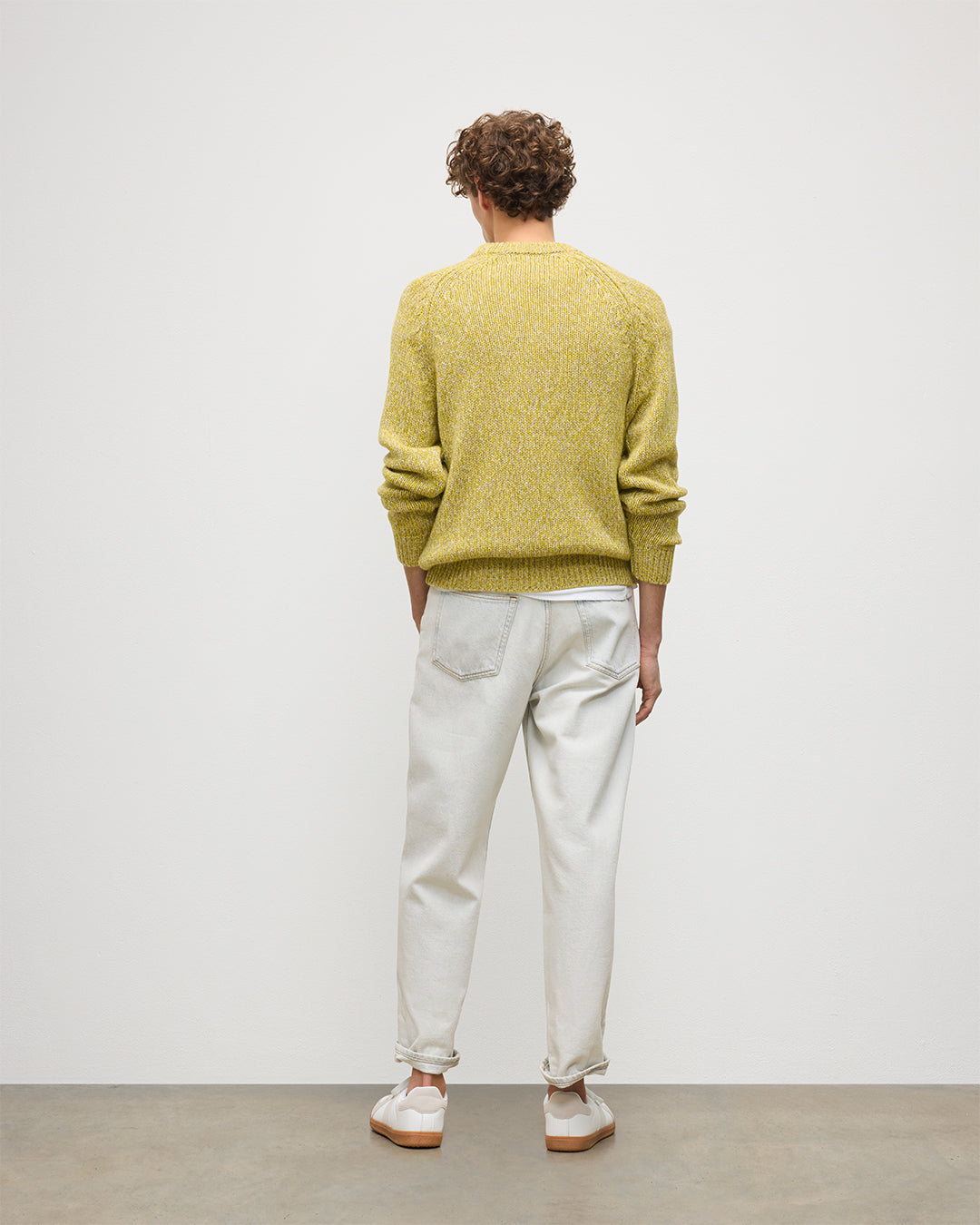 Johnstons of Elgin - Fyfe Yellow Cashmere Jumper