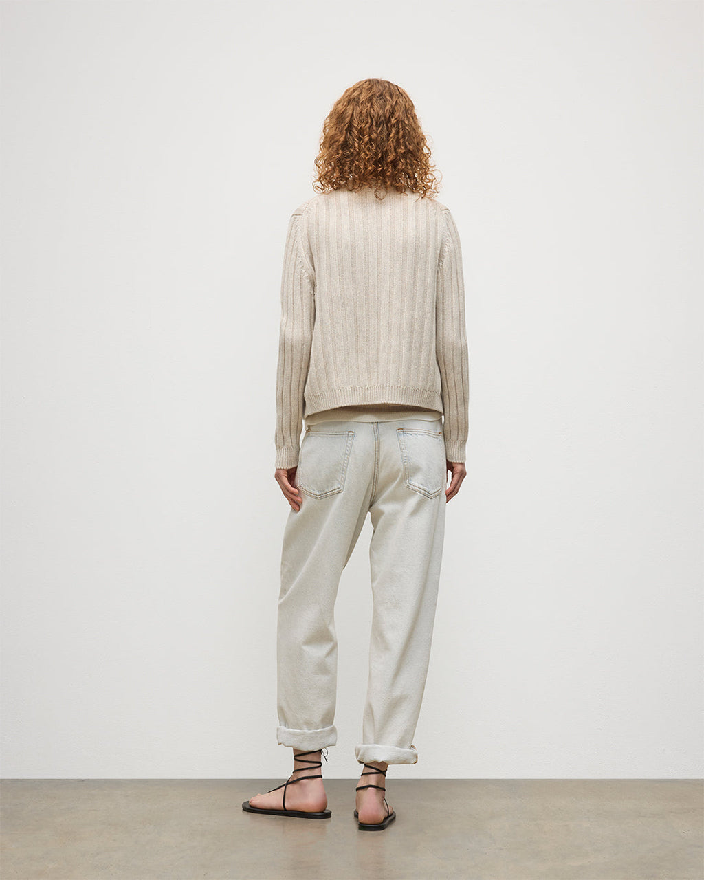 Johnstons of Elgin - Lecht Natural Cashmere Crew Cardigan