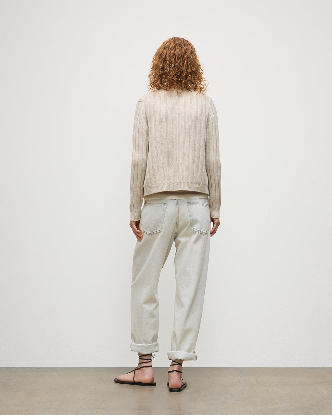 Johnstons of Elgin - Lecht Natural Cashmere Crew Cardigan