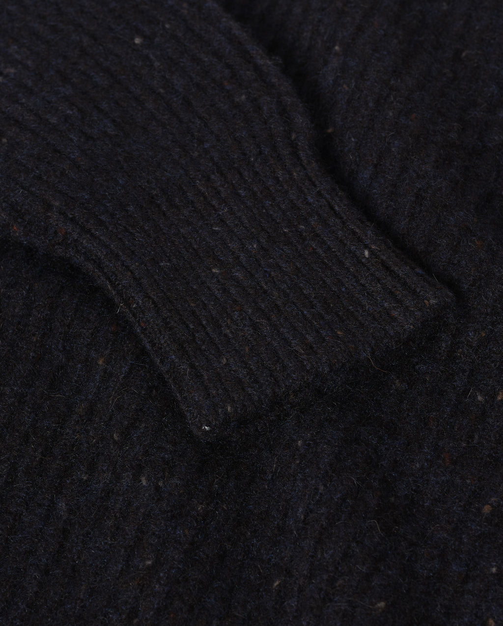 Johnstons of Elgin - Norah Ribbed Blue Donegal Cashmere Jumper