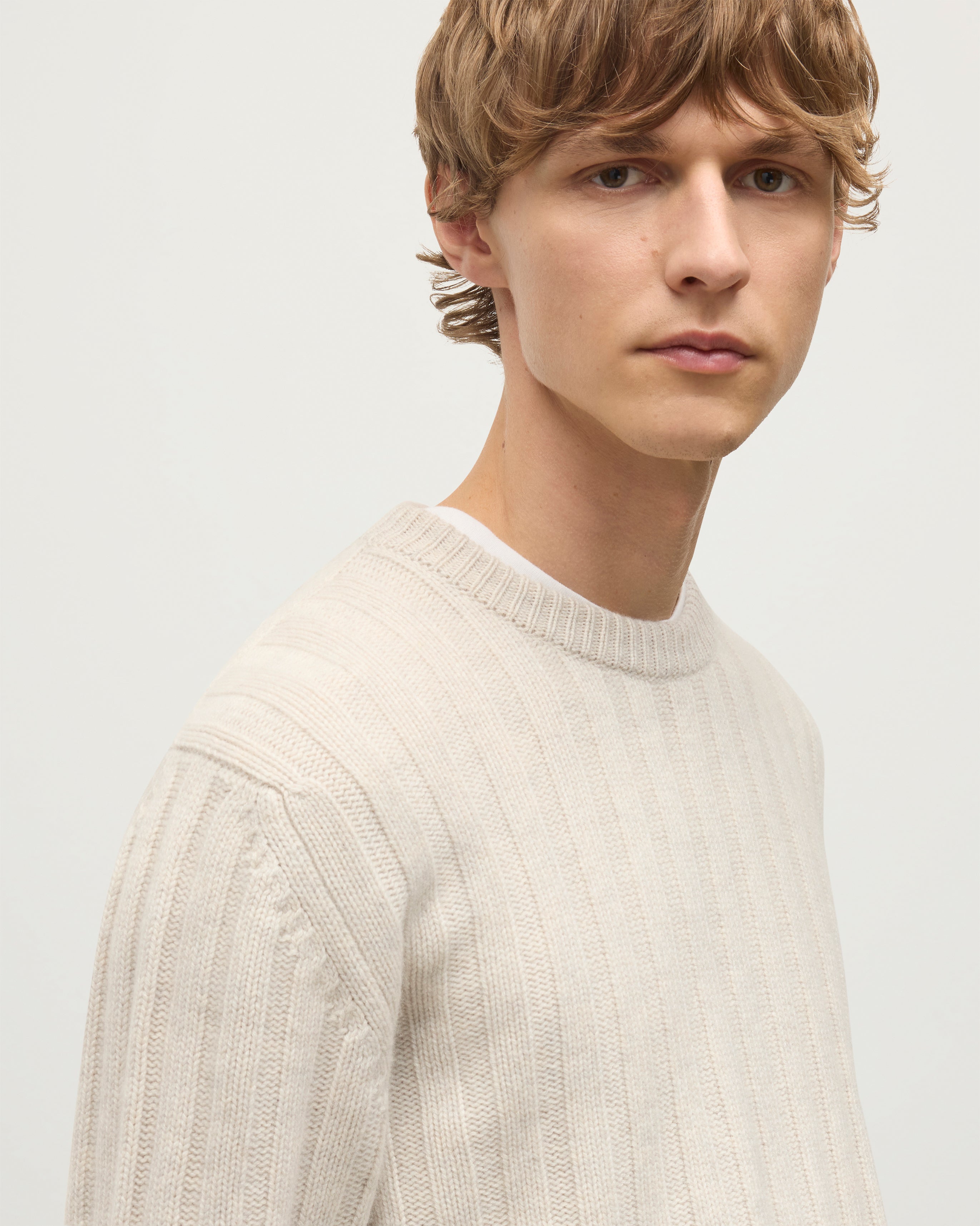 Johnstons of Elgin - Peel Natural Cashmere Jumper