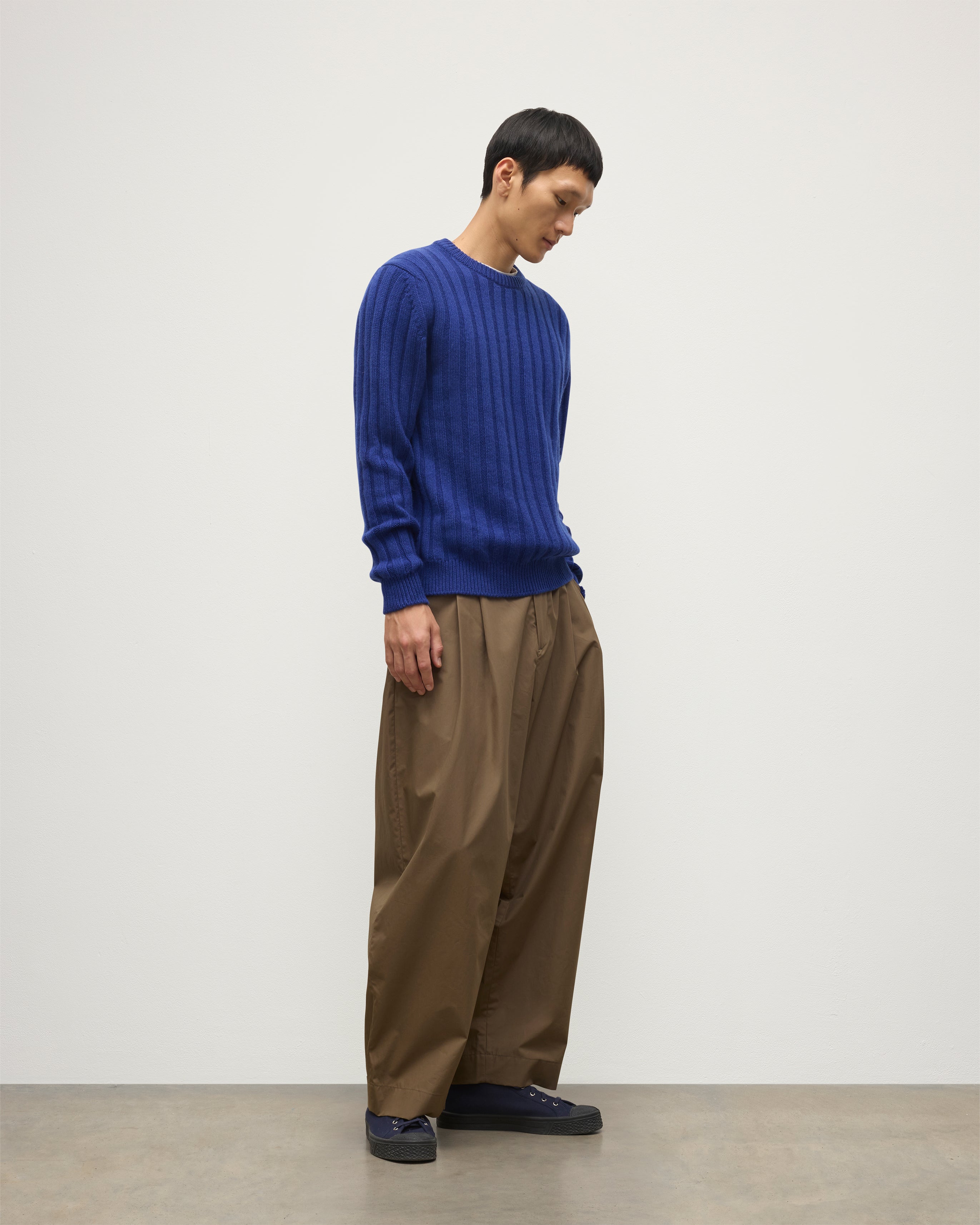 Johnstons of Elgin - Peel Blue Cashmere Jumper