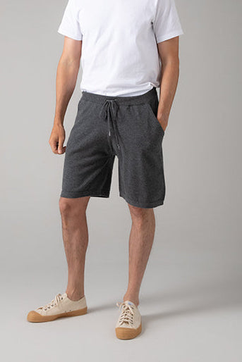 Johnstons of Elgin - Mid Grey Cashmere Seamless Shorts