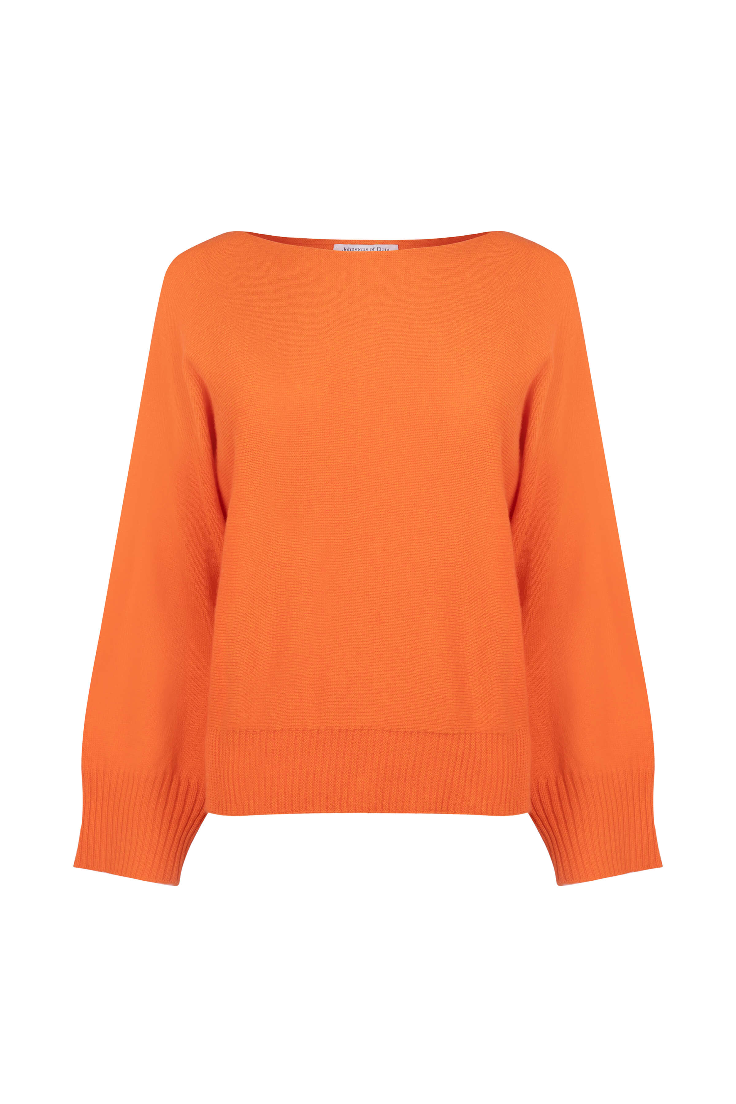 Johnstons of Elgin - Orange Cashmere Cape Sweater