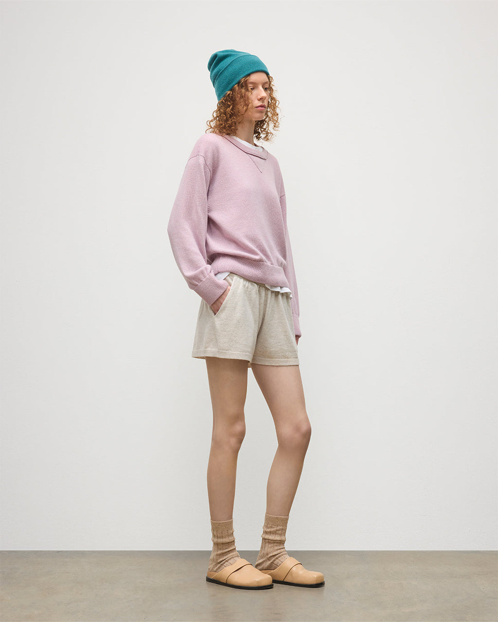 Johnstons of Elgin - Cove Natural Cashmere Shorts