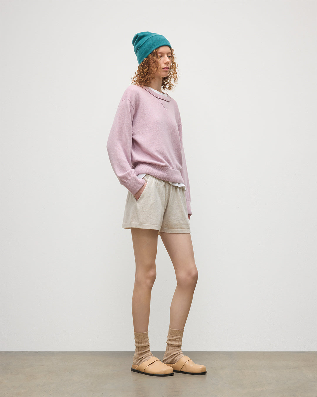Johnstons of Elgin - Cove Natural Cashmere Shorts