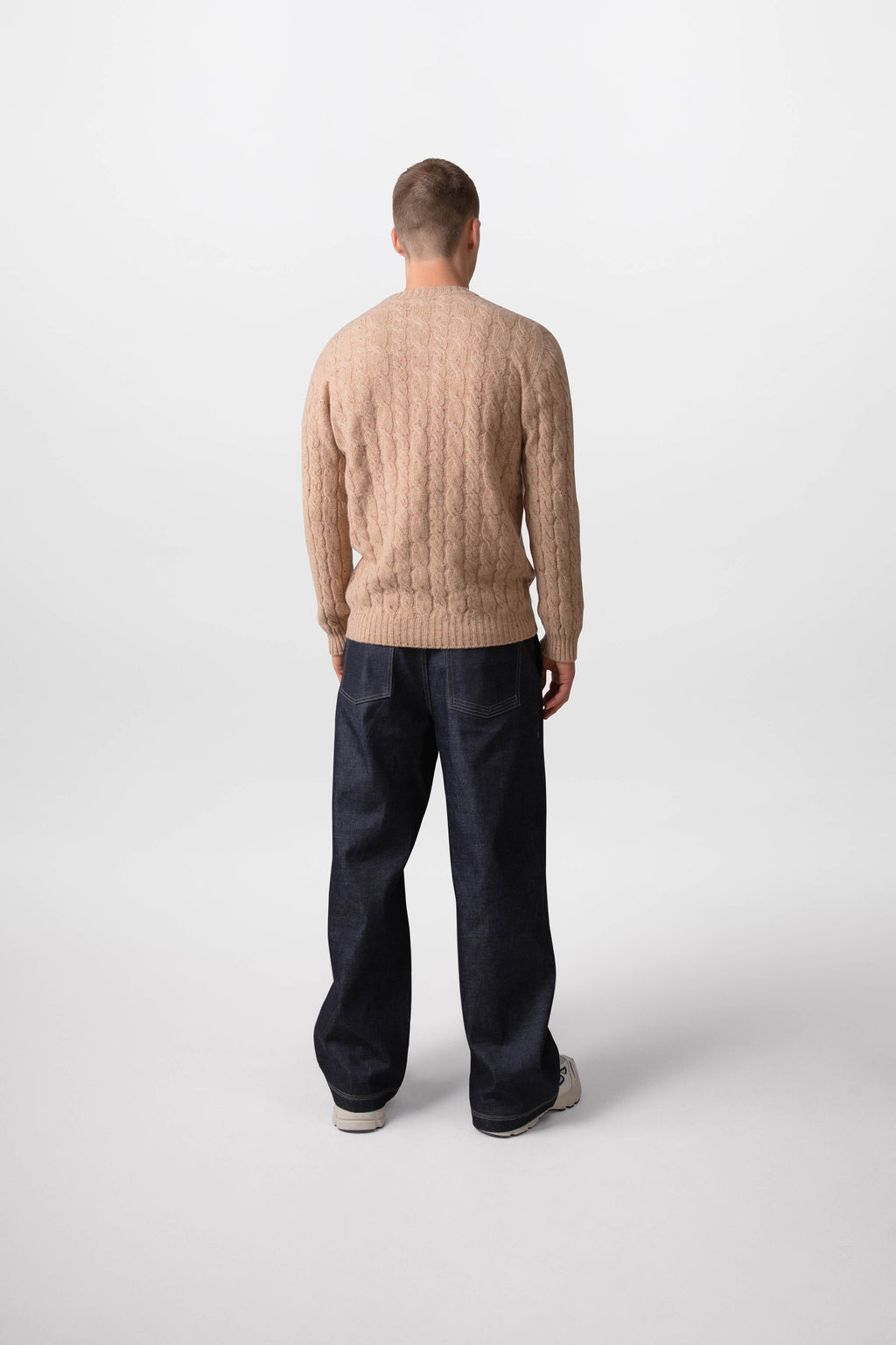 Johnstons of Elgin - Donegal Cashmere Cable Jumper
