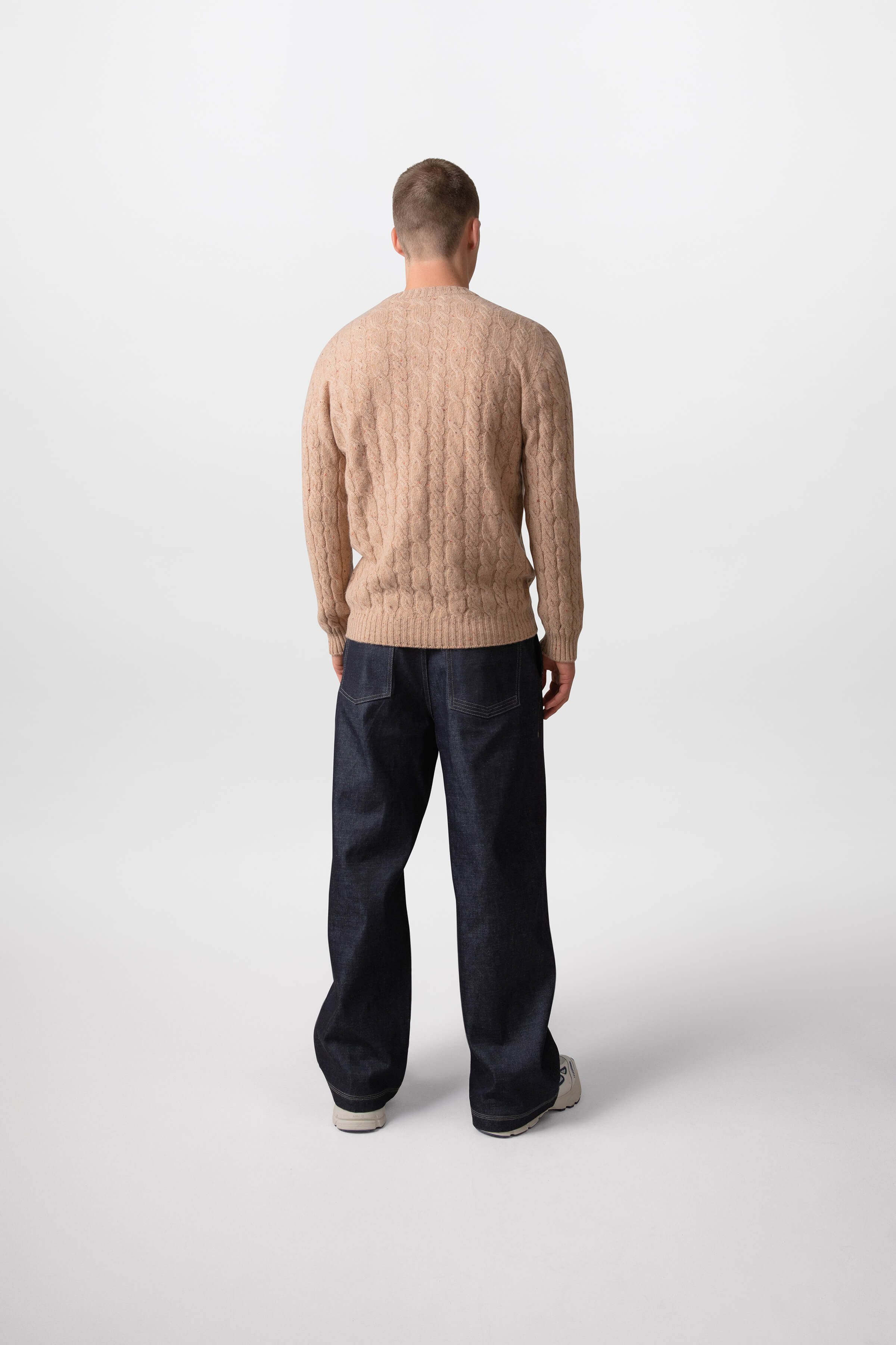 Johnstons of Elgin - Donegal Cashmere Cable Jumper