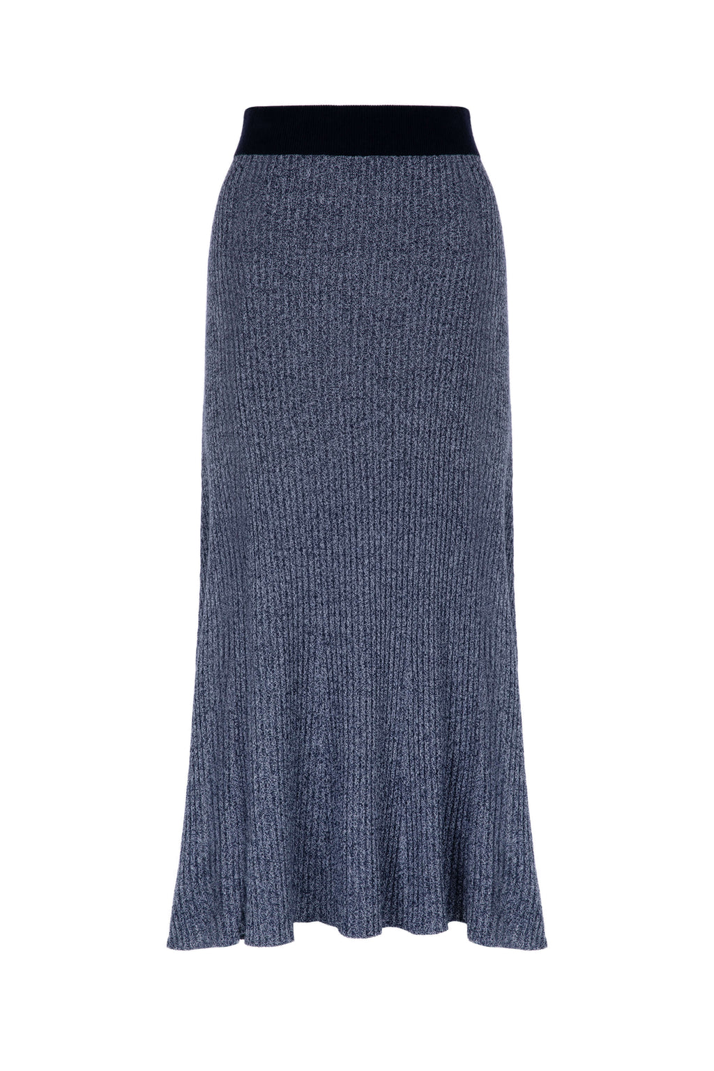 Johnstons of Elgin - Ribbed Marl Cashmere Skirt