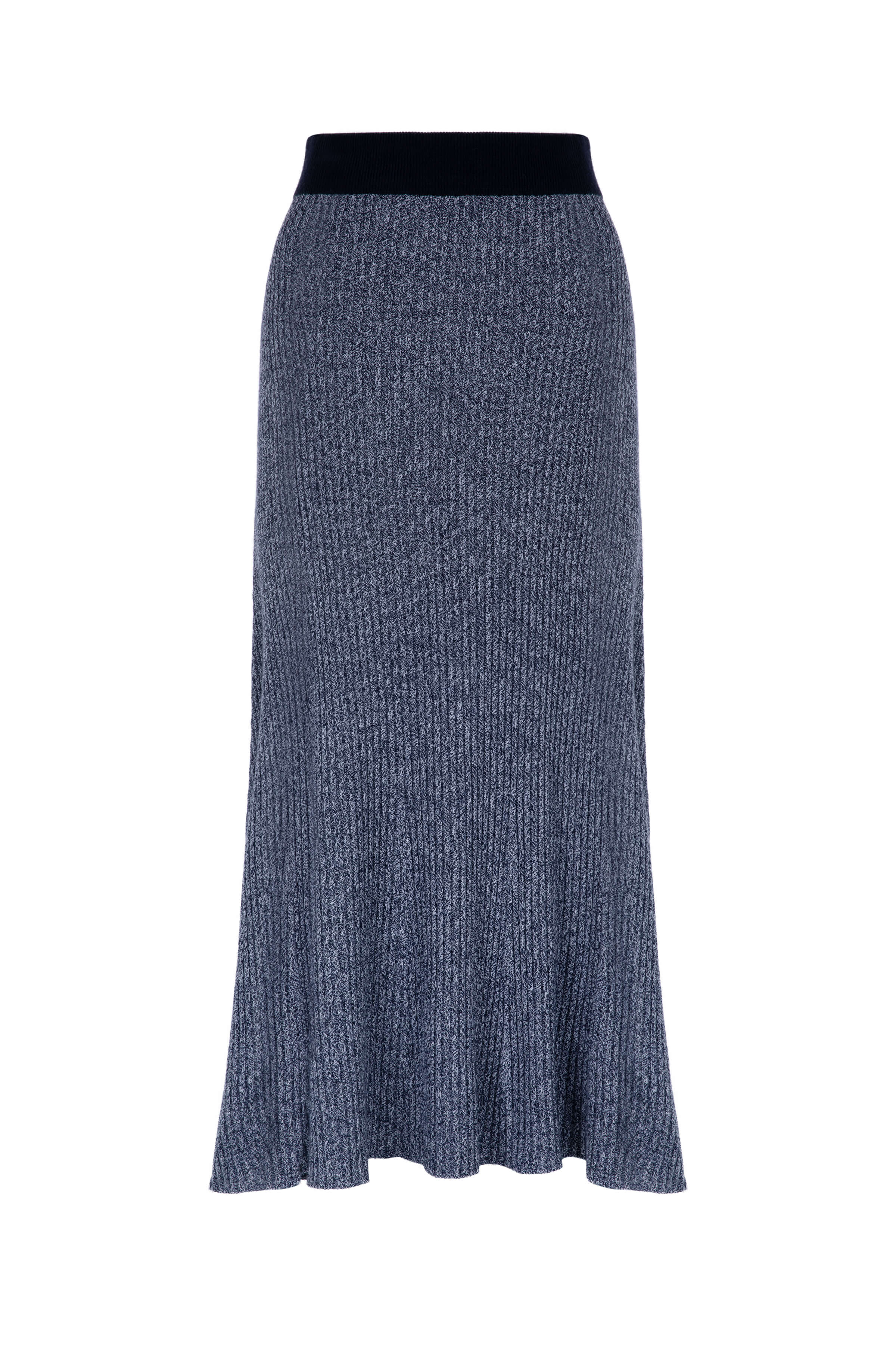 Johnstons of Elgin - Ribbed Marl Cashmere Skirt