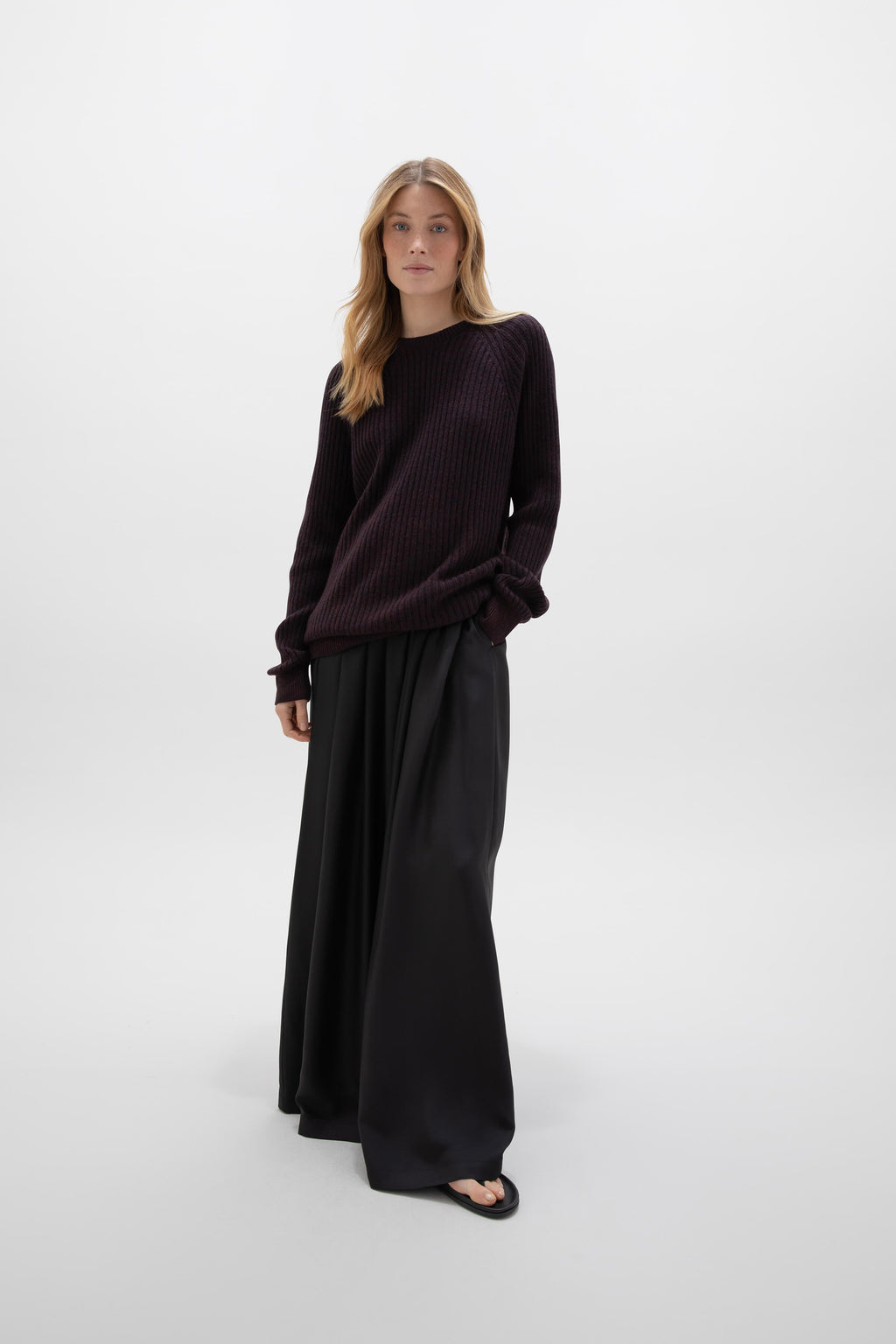 Johnstons of Elgin - Cashmere Dark Brown Marl Jumper
