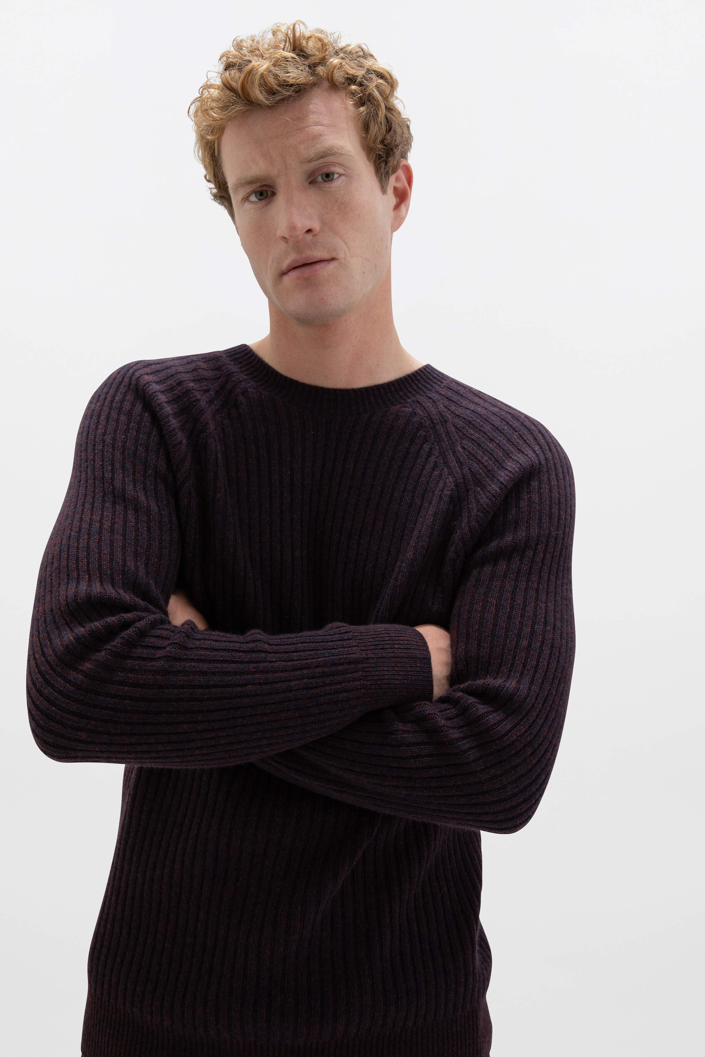 Johnstons of Elgin - Cashmere Dark Brown Marl Jumper