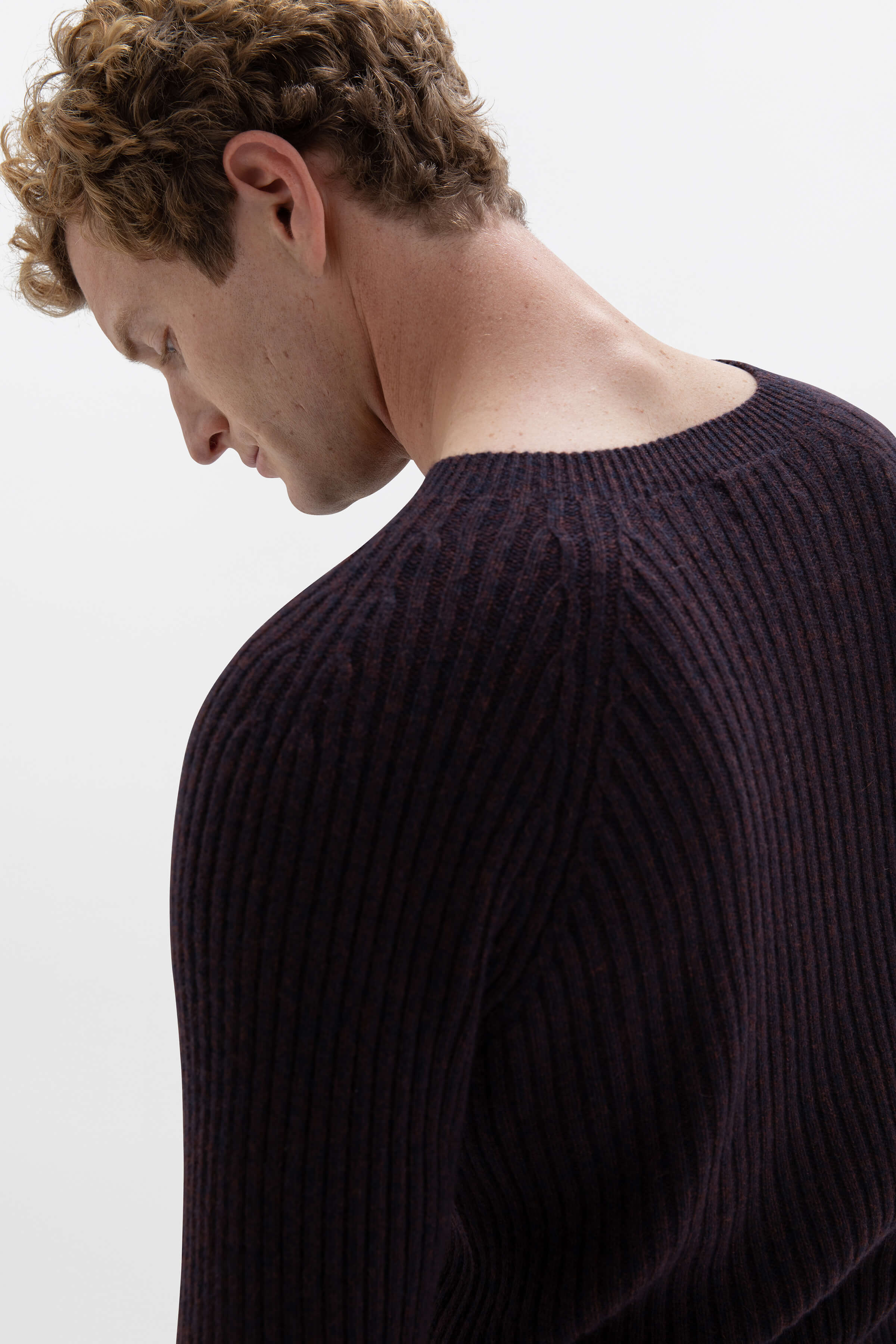 Johnstons of Elgin - Cashmere Dark Brown Marl Jumper