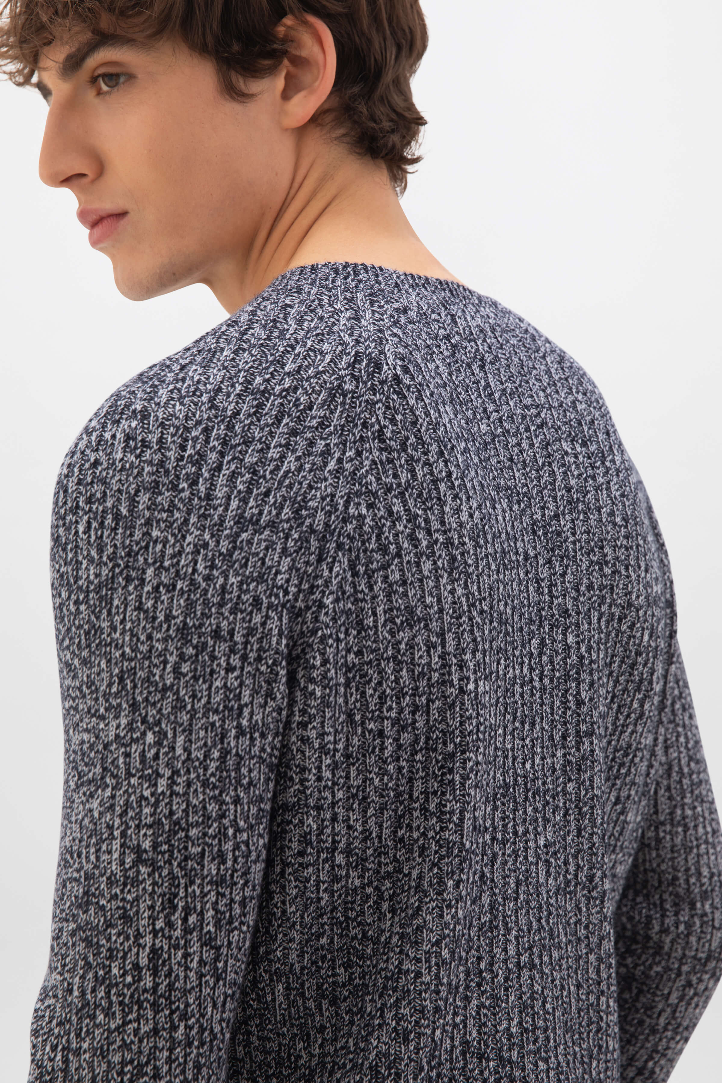 Johnstons of Elgin - Cashmere Dark Navy Marl Jumper