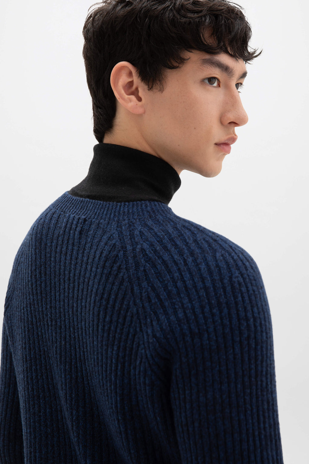 Johnstons of Elgin - Cashmere Mid Blue Marl Jumper