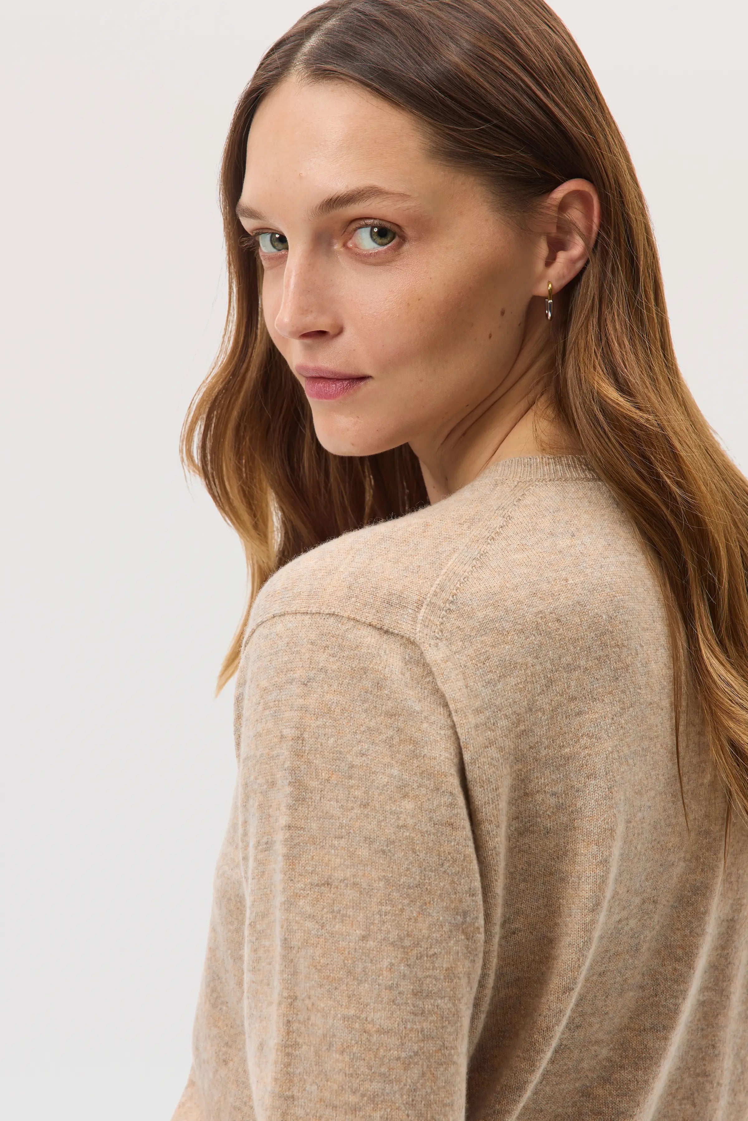 Johnstons of Elgin - Natural Cashmere Cardigan