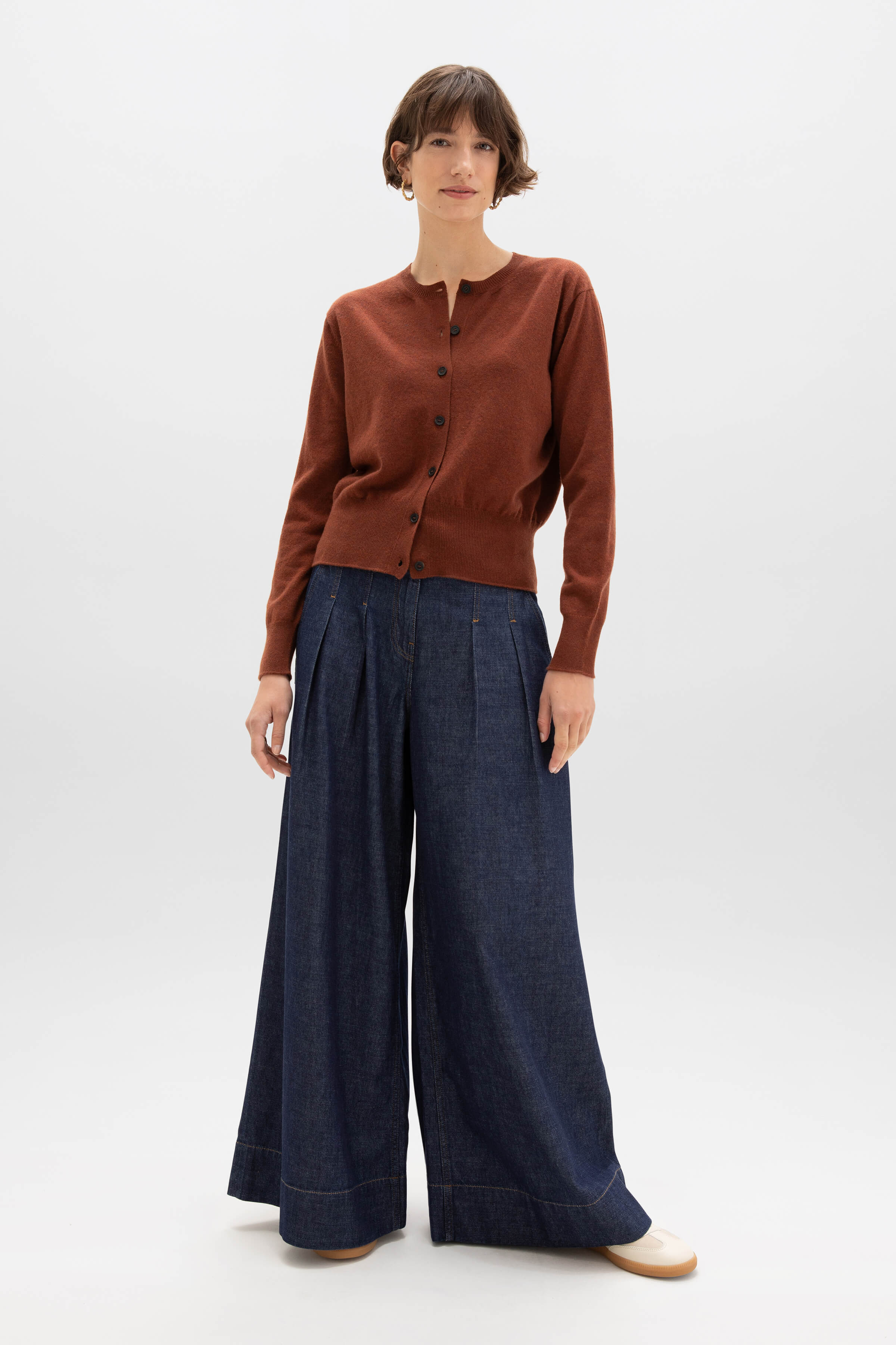 Johnstons of Elgin - Red Cashmere Cardigan