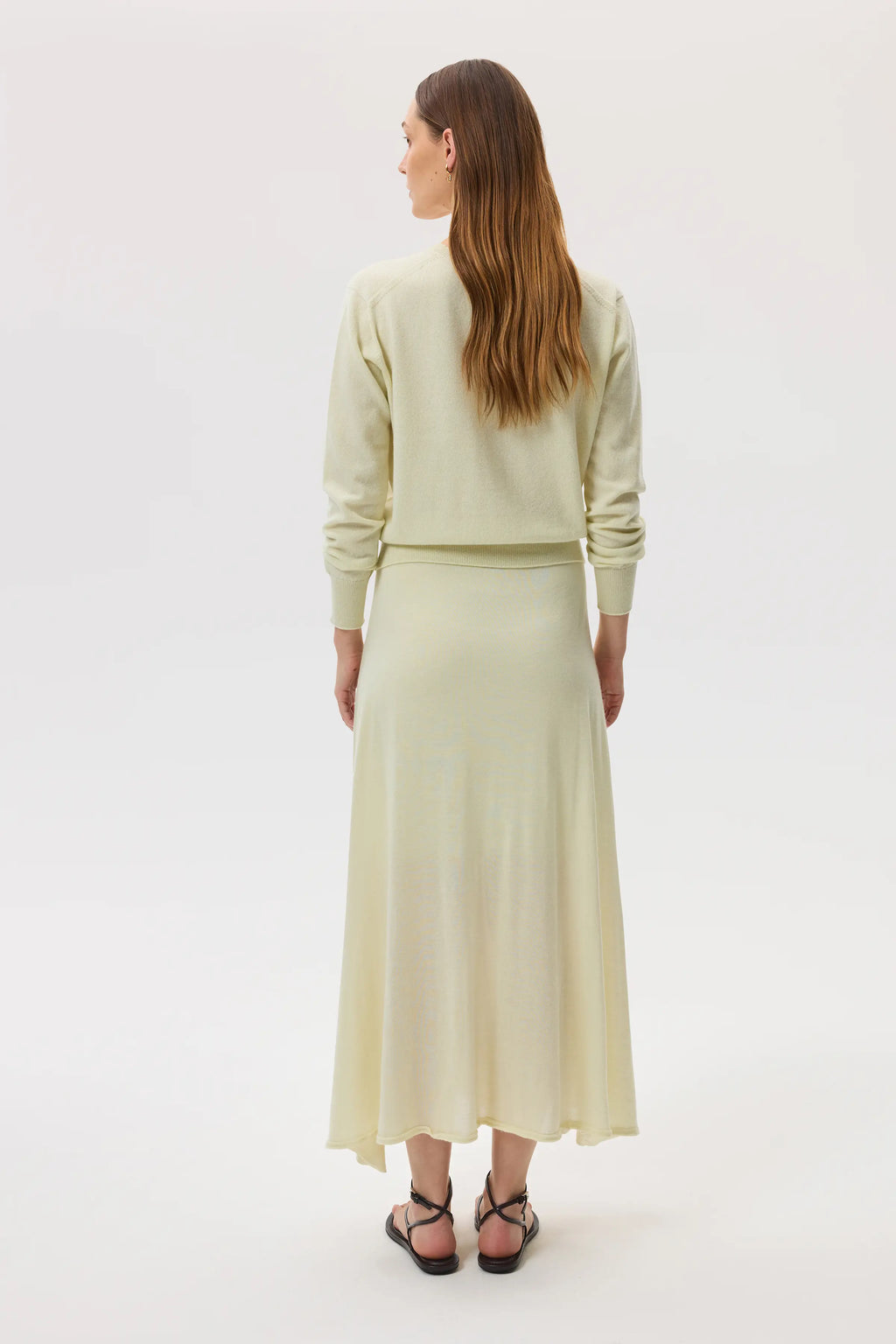 Johnstons of Elgin - Classic Light Yellow Cashmere Cardigan
