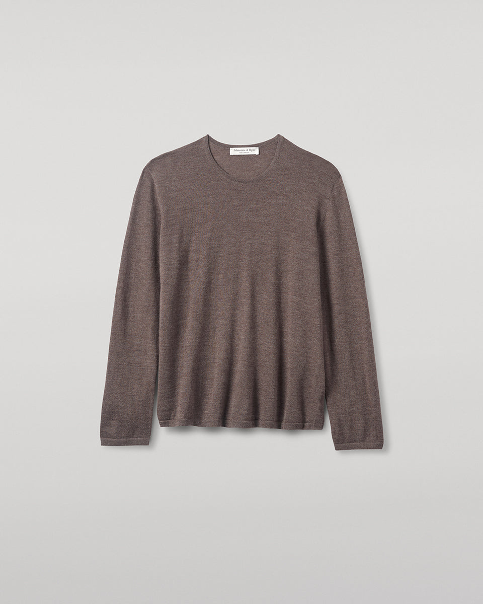 Johnstons of Elgin - Superfine Cashmere Brown Jumper