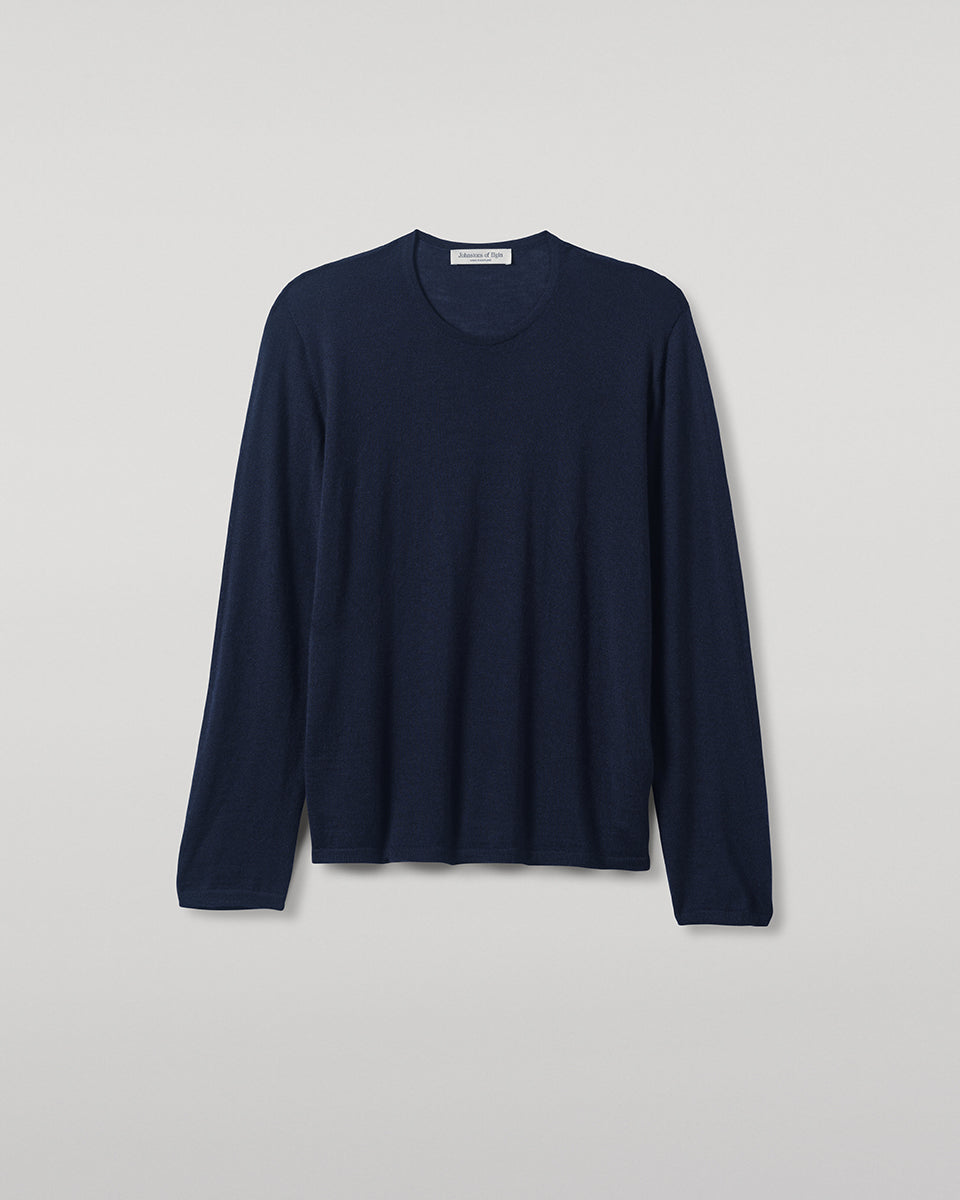 Johnstons of Elgin - Superfine Cashmere Dark Navy Jumper