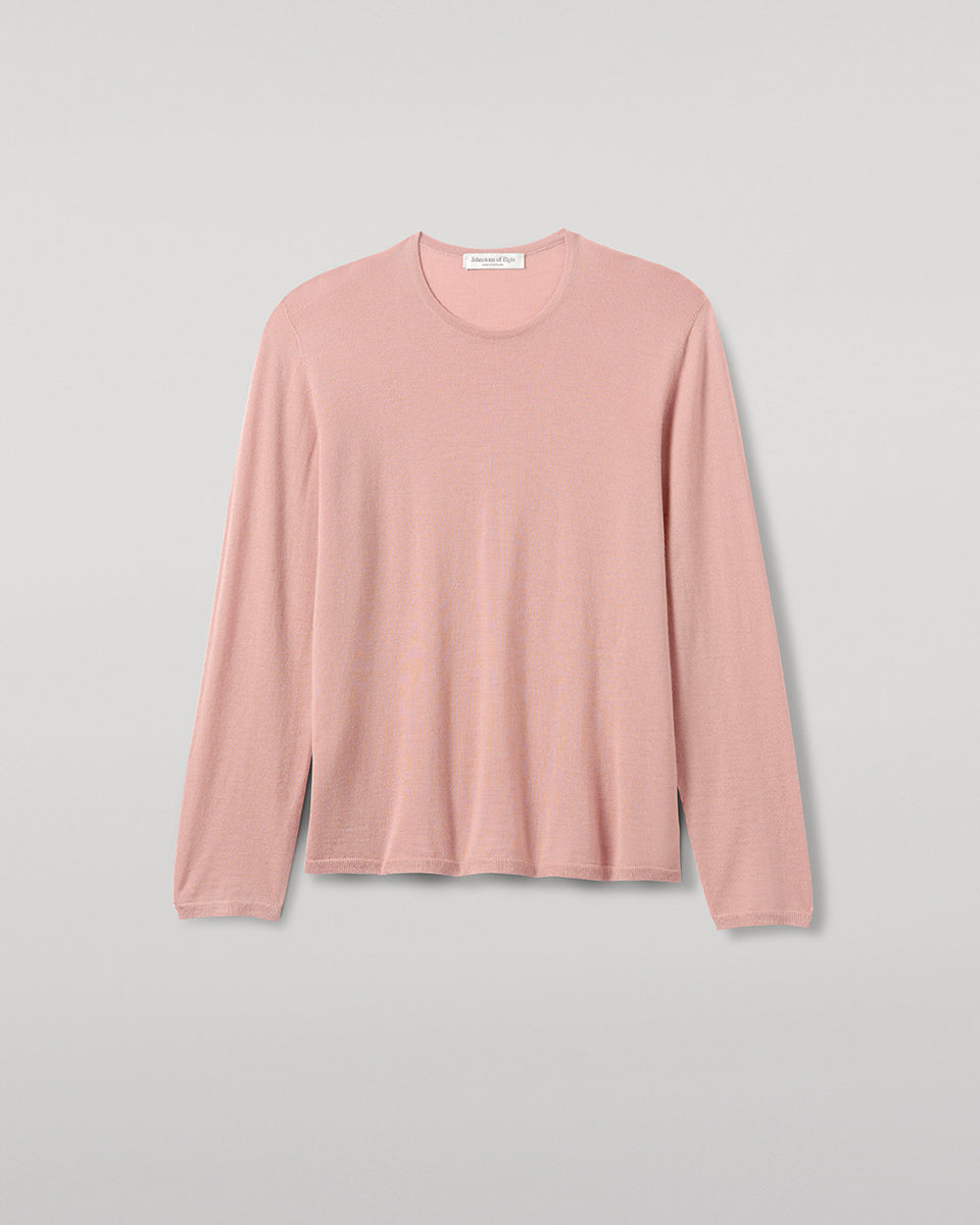 Johnstons of Elgin - Superfine Cashmere Pink Jumper