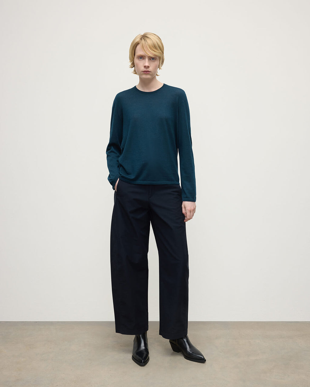 Johnstons of Elgin - Superfine Cashmere Dark Green Jumper