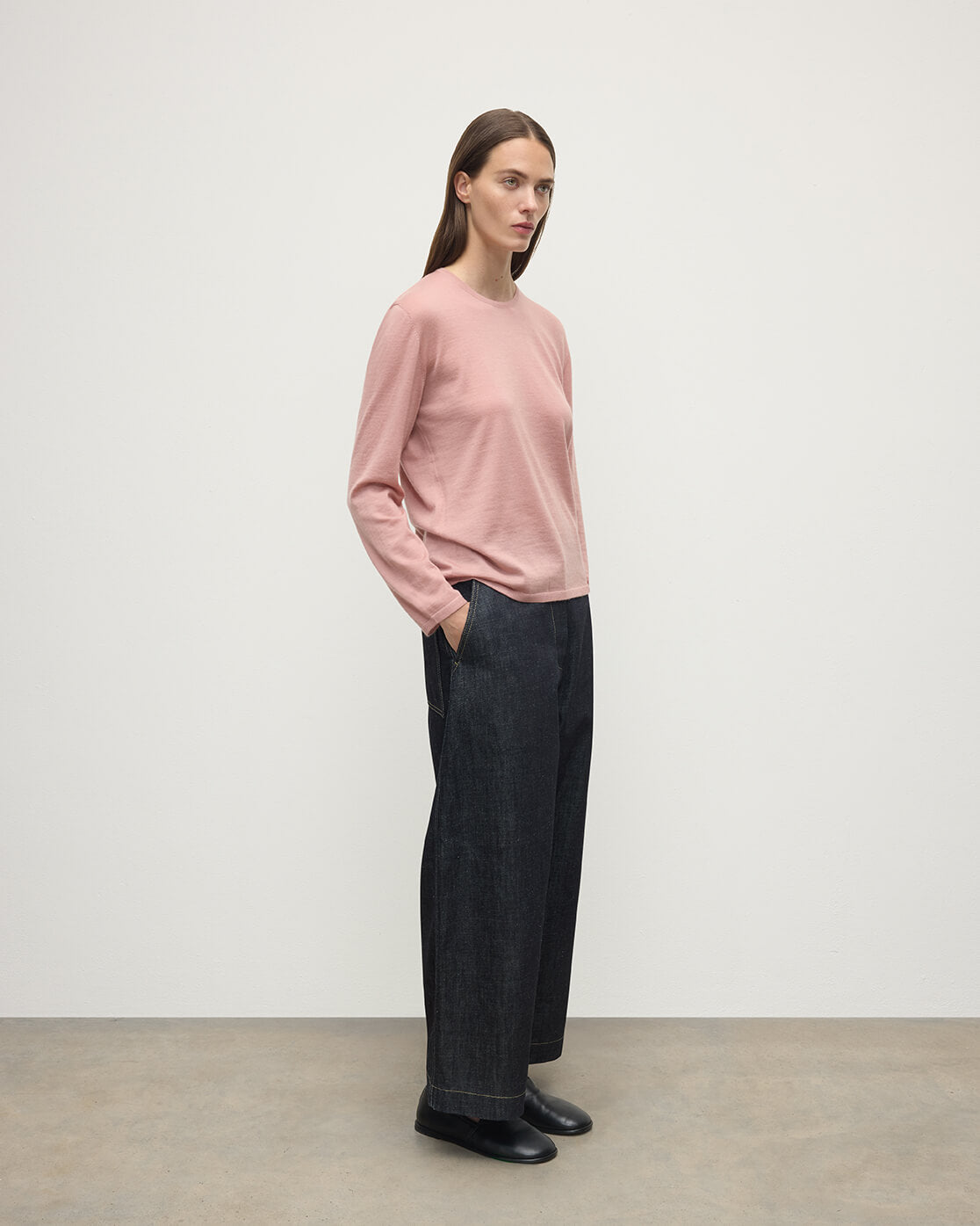Johnstons of Elgin - Superfine Cashmere Pink Jumper