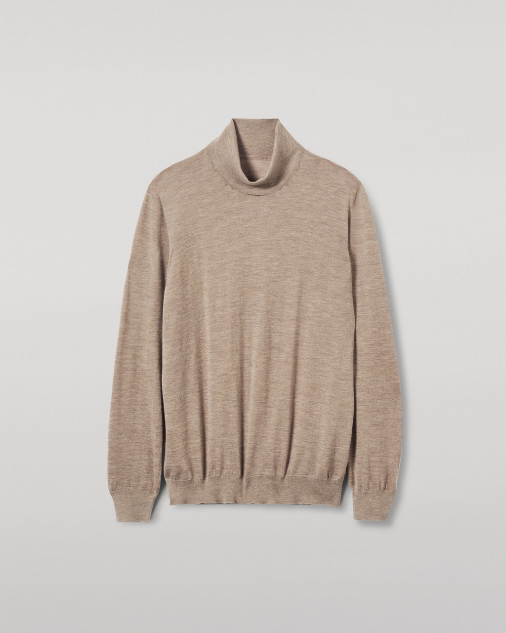Johnstons of Elgin - Fin Brown Cashmere Roll Neck Jumper